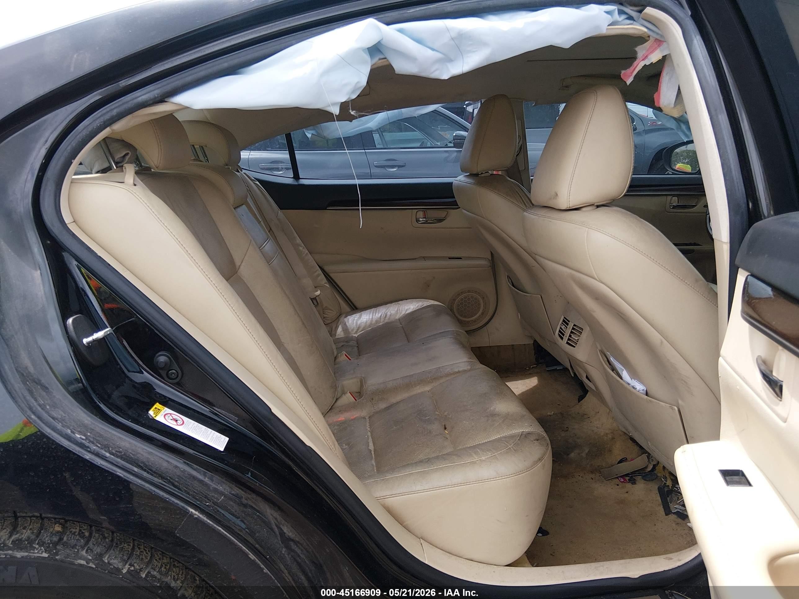 2013 Lexus Es 350   Black vin: JTHBK1GG1D2028393