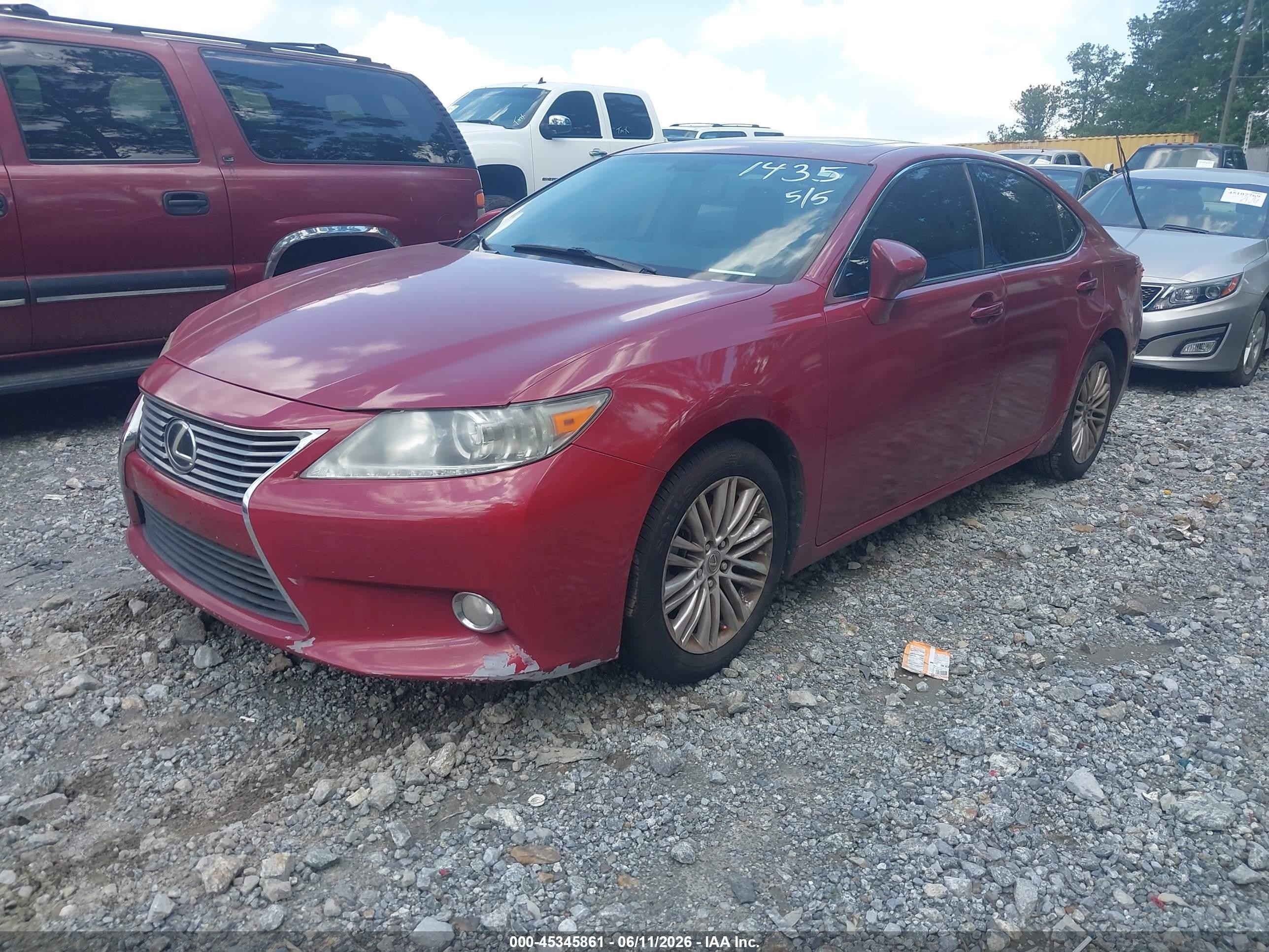 2013 Lexus Es 350   Maroon vin: JTHBK1GG1D2041435