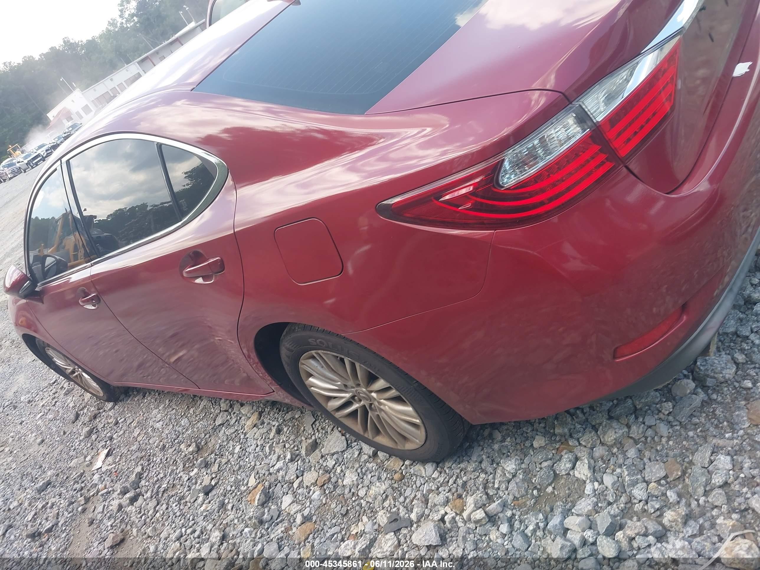 2013 Lexus Es 350   Maroon vin: JTHBK1GG1D2041435