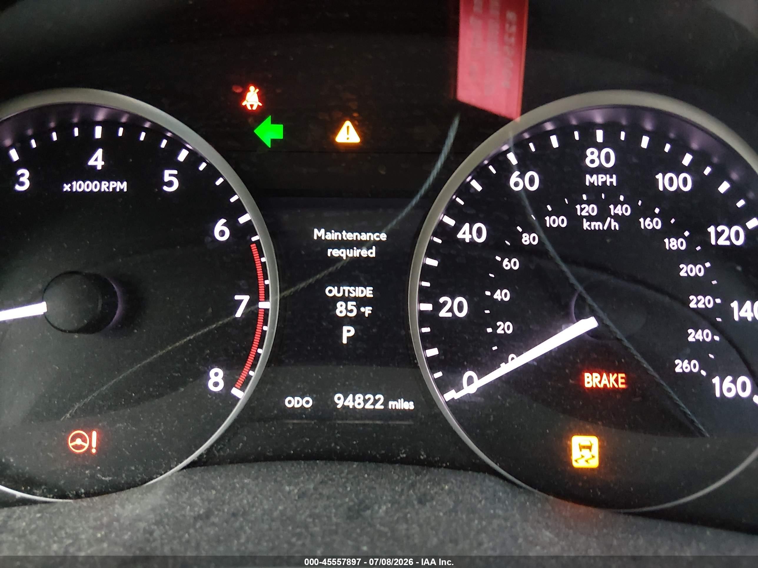 2013 Lexus Es 350   White vin: JTHBK1GG1D2041449