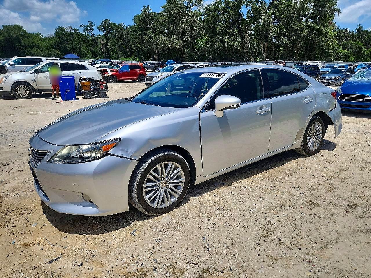 2013 Lexus Es 350 Silver vin: JTHBK1GG1D2072068