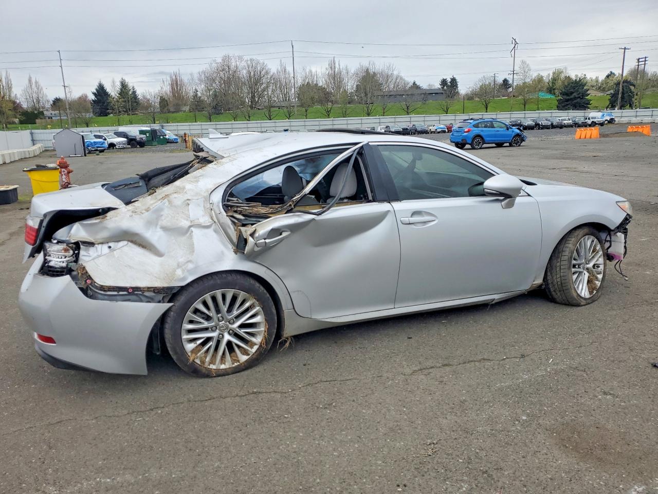 2013 Lexus Es 350 Base Silver vin: JTHBK1GG1D2072104
