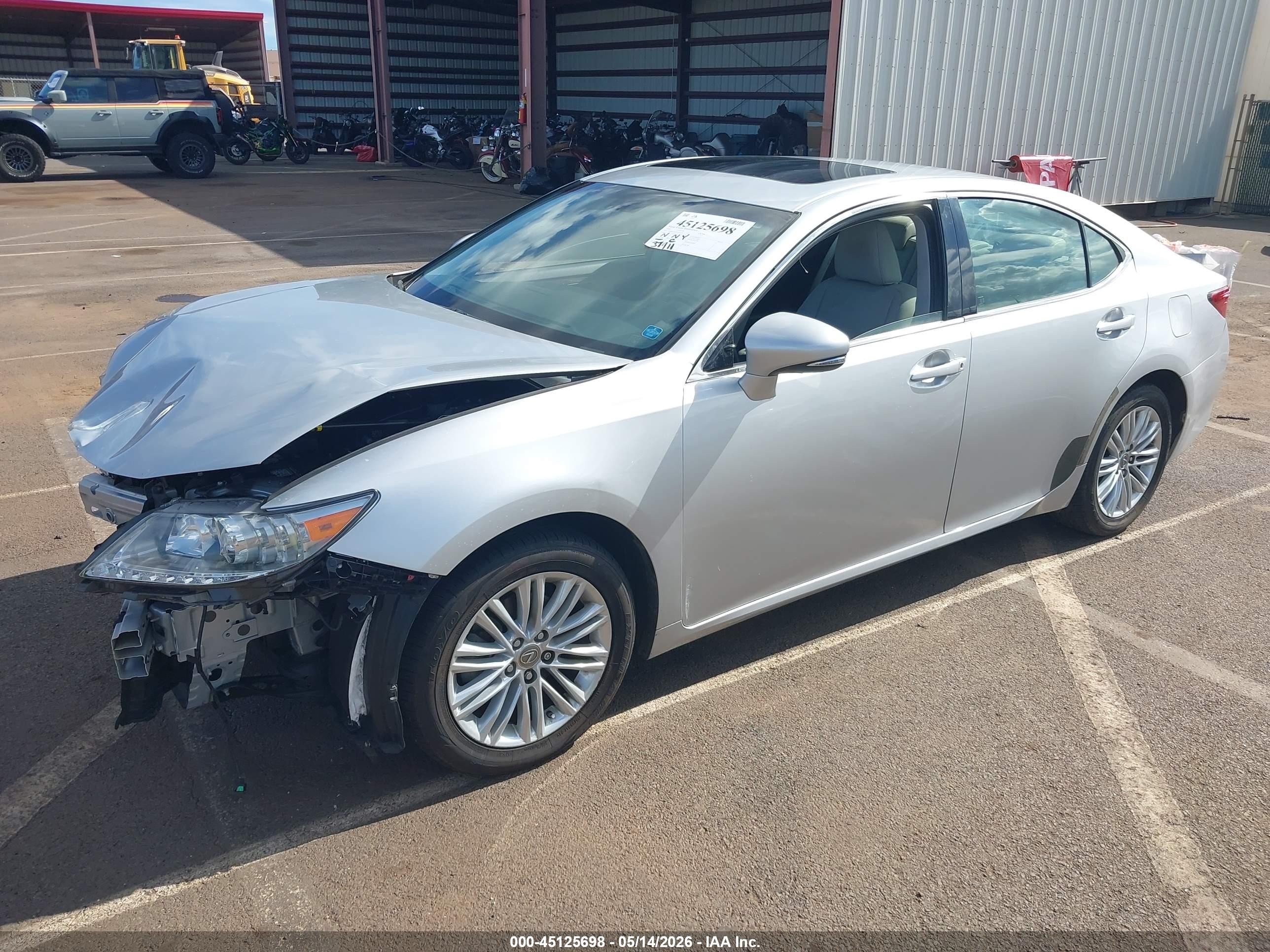 2014 Lexus Es 350   Silver vin: JTHBK1GG1E2086456