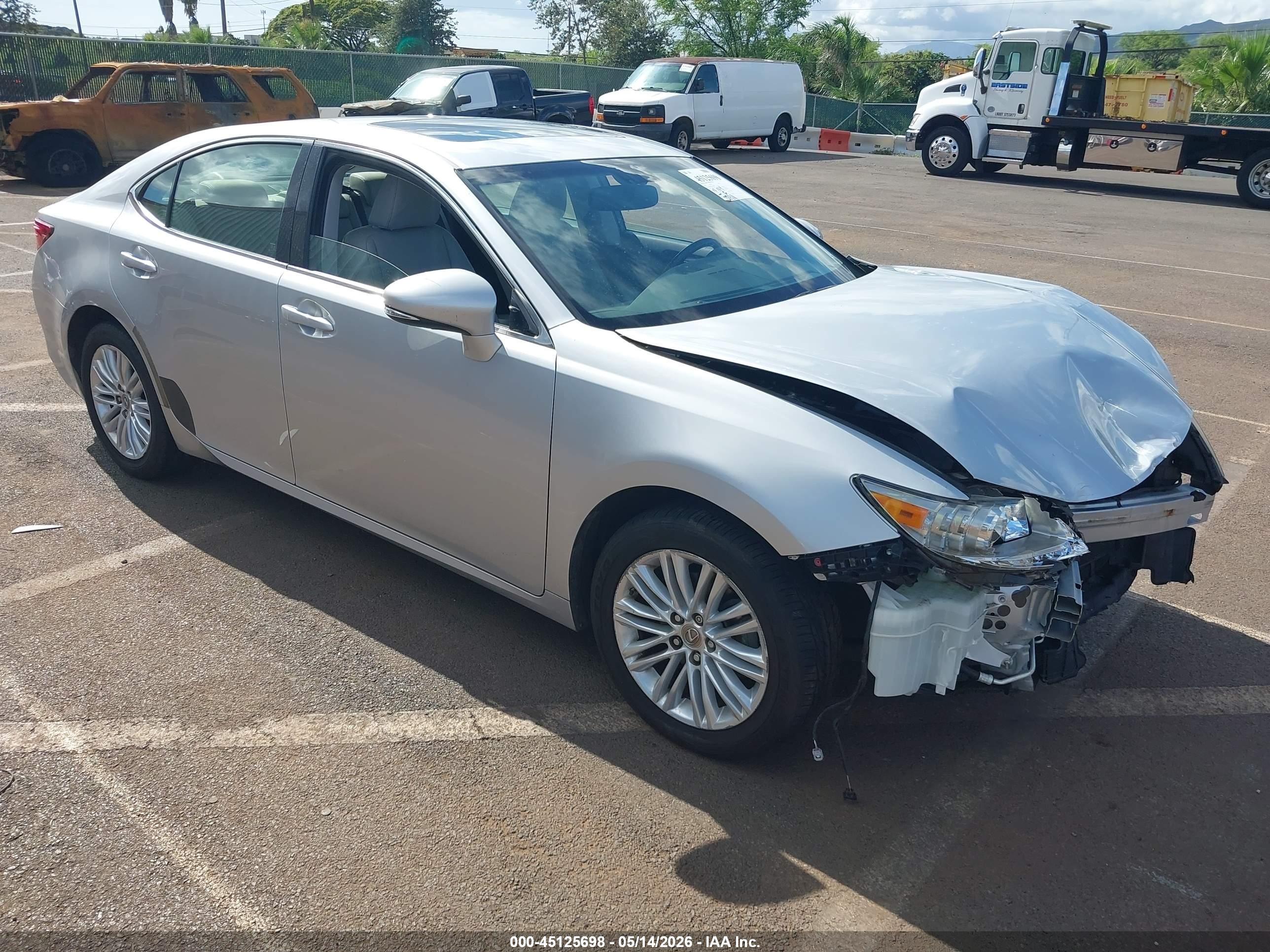 2014 Lexus Es 350   Silver vin: JTHBK1GG1E2086456