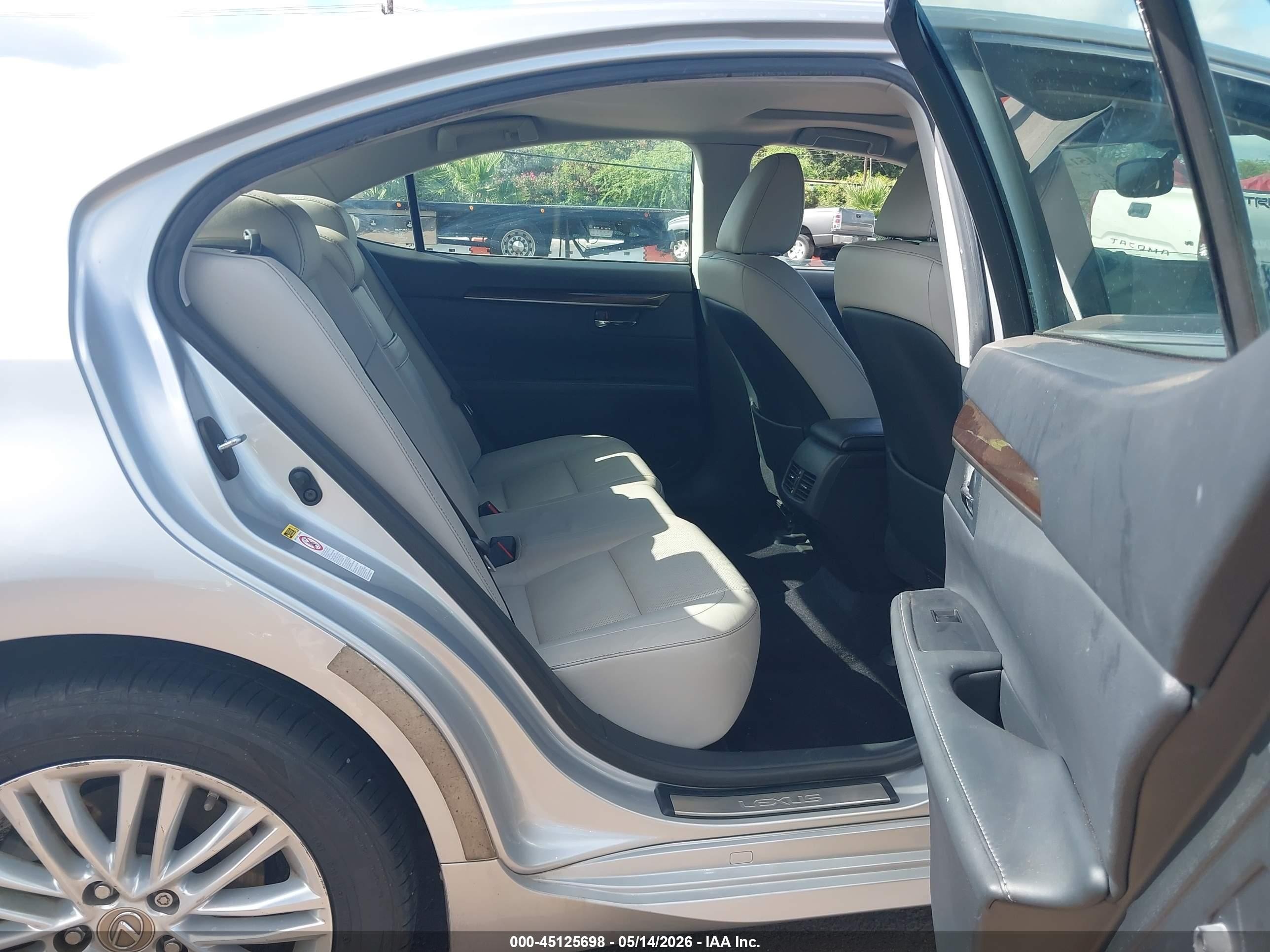 2014 Lexus Es 350   Silver vin: JTHBK1GG1E2086456