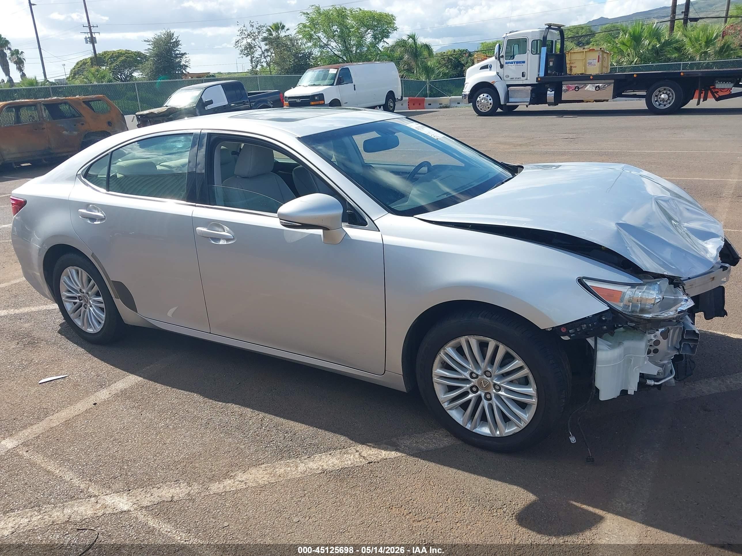 2014 Lexus Es 350   Silver vin: JTHBK1GG1E2086456