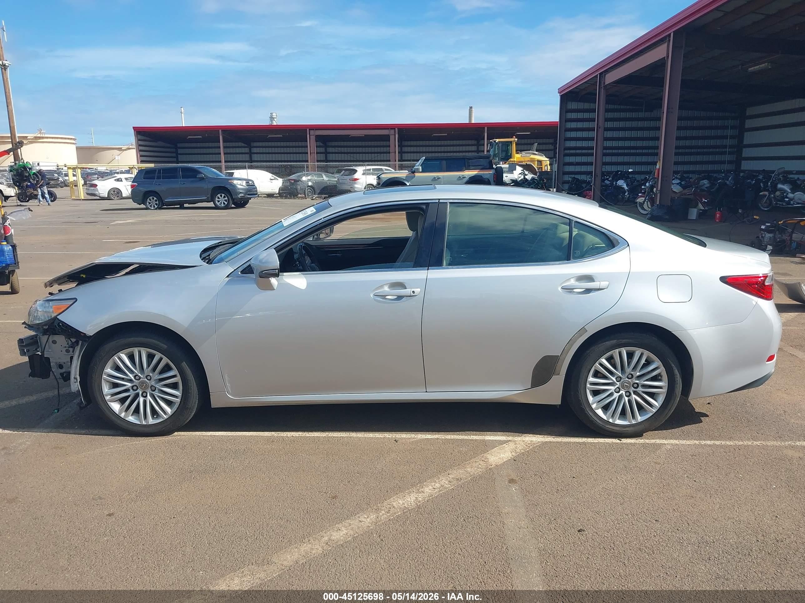 2014 Lexus Es 350   Silver vin: JTHBK1GG1E2086456