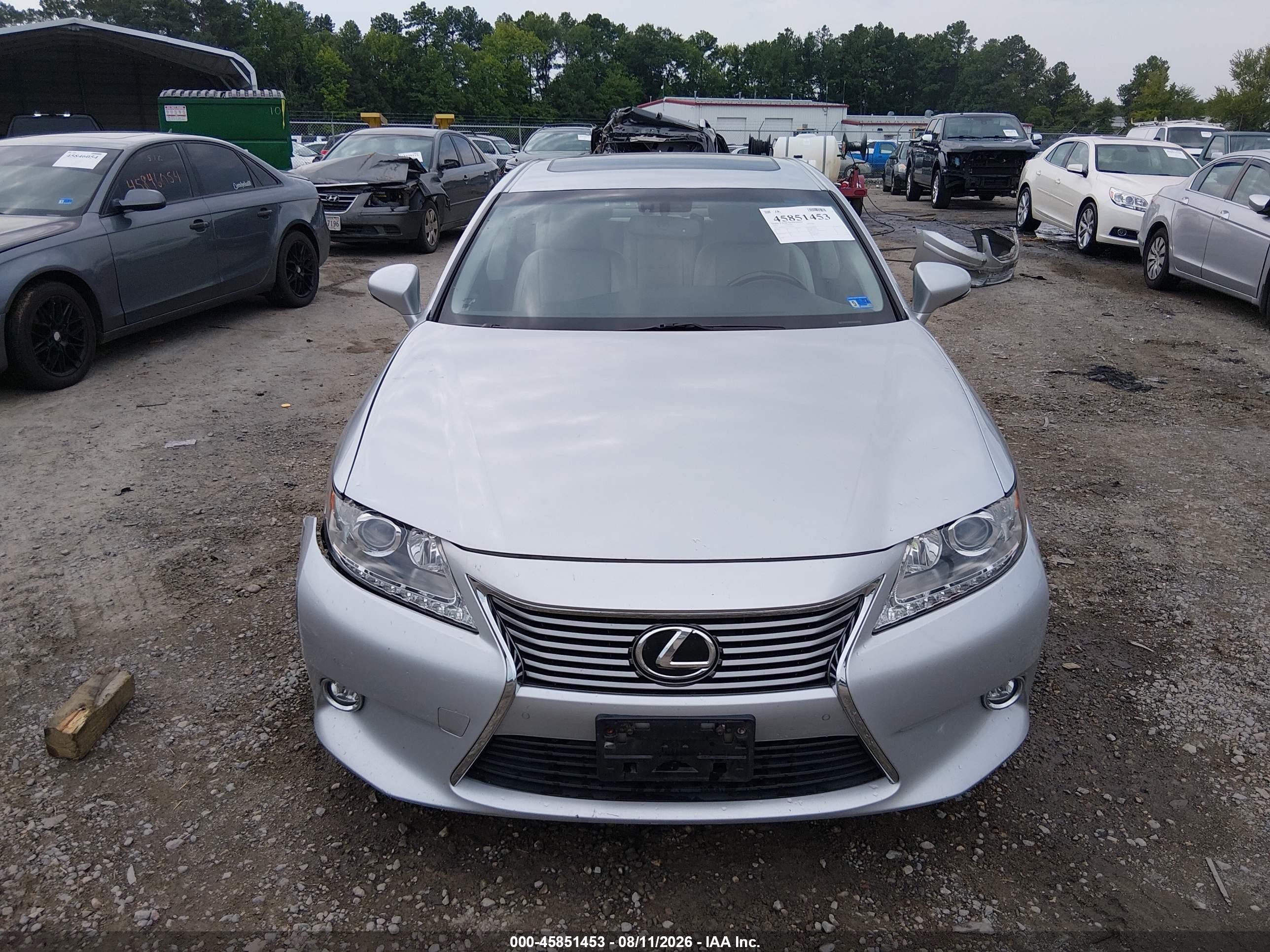 2014 Lexus Es 350 Silver vin: JTHBK1GG1E2092452
