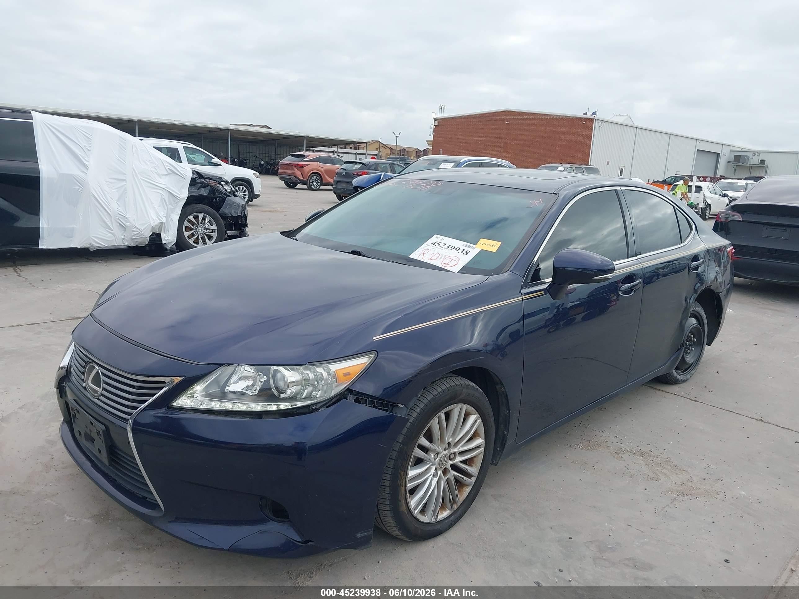 2014 Lexus Es 350   Blue vin: JTHBK1GG1E2101876