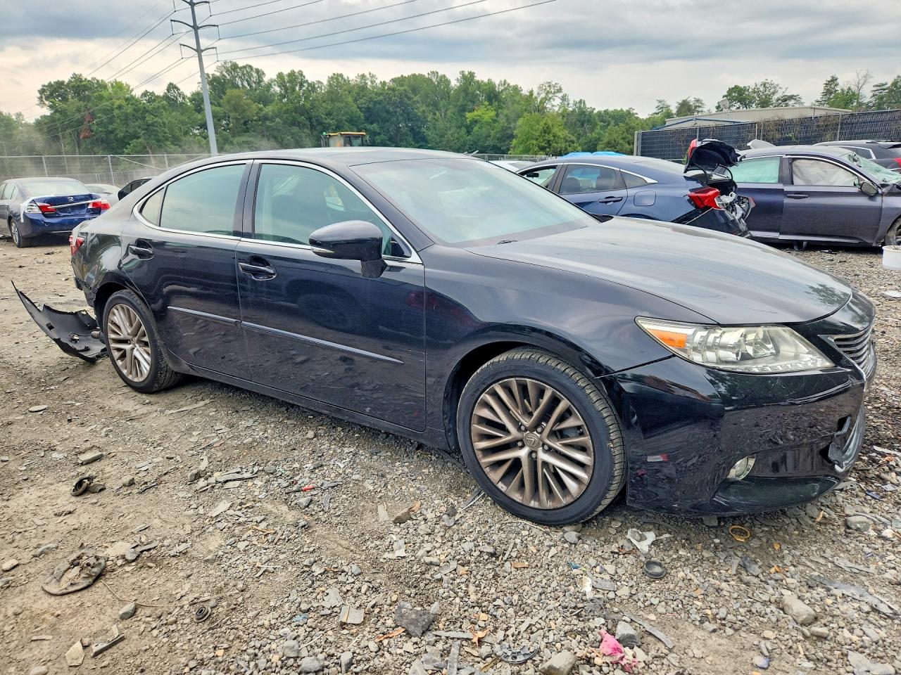 2014 Lexus Es 350 Black vin: JTHBK1GG1E2113154