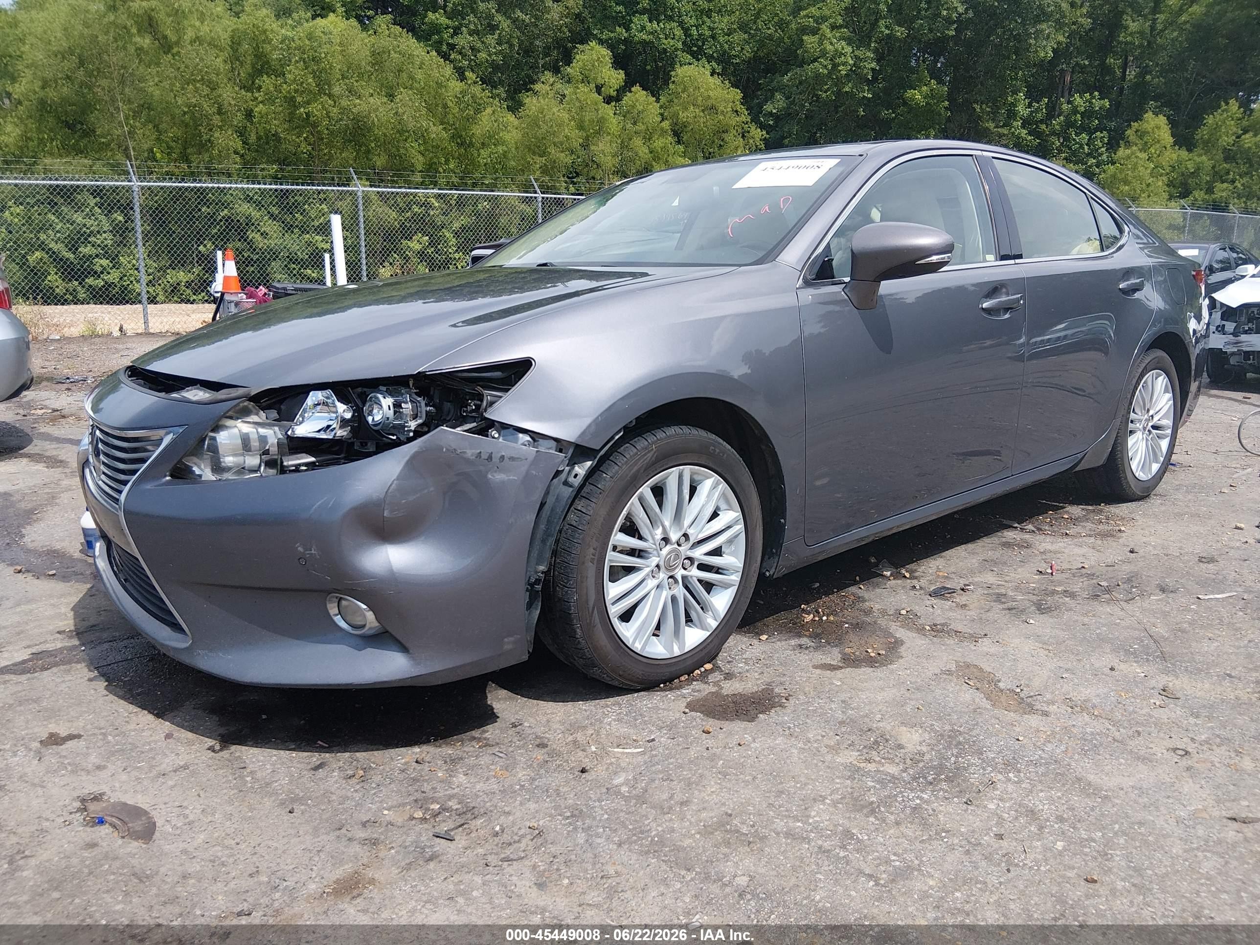 2014 Lexus Es 350   Gray vin: JTHBK1GG1E2115017
