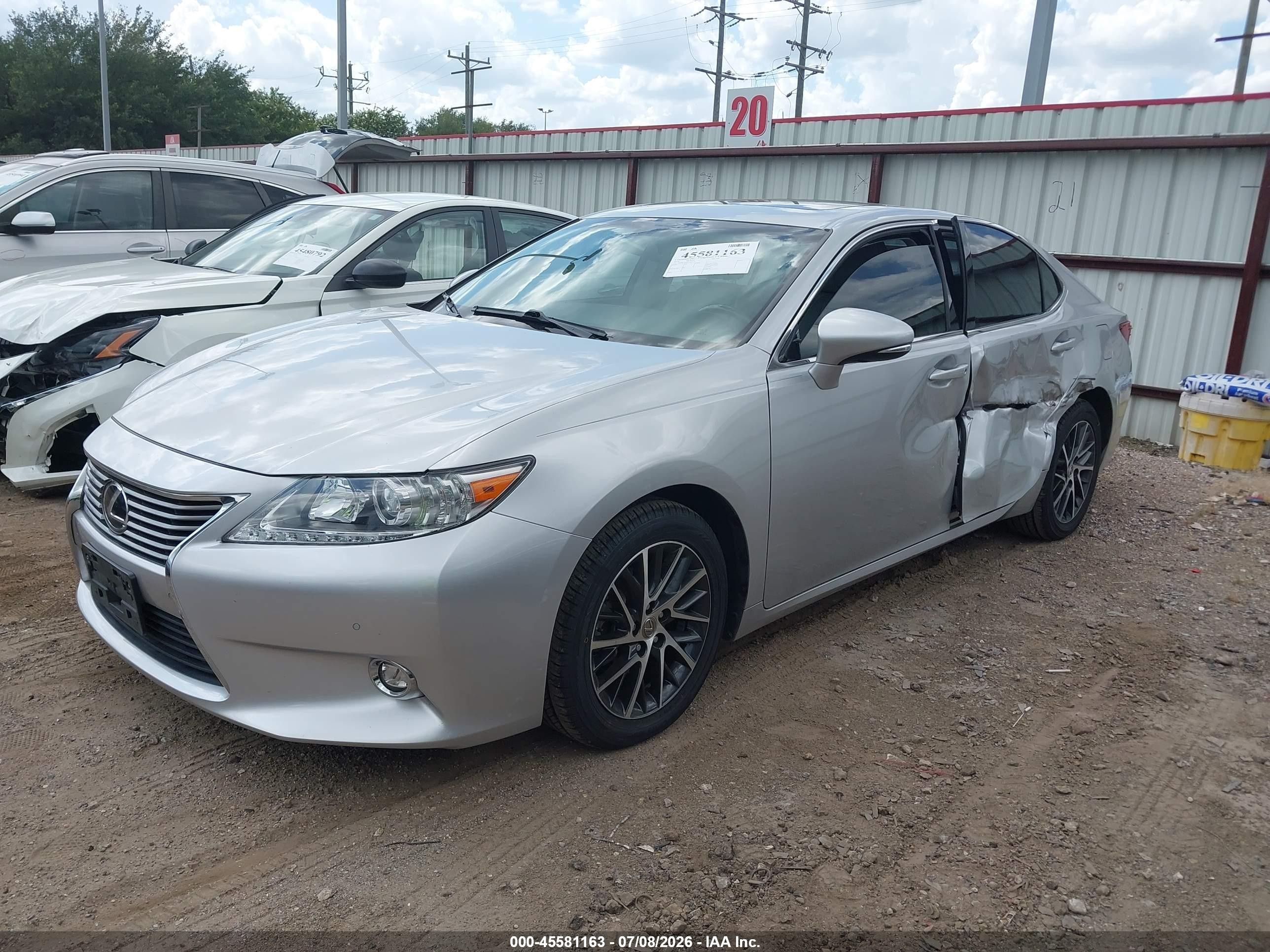 2014 Lexus Es 350   Silver vin: JTHBK1GG1E2121125