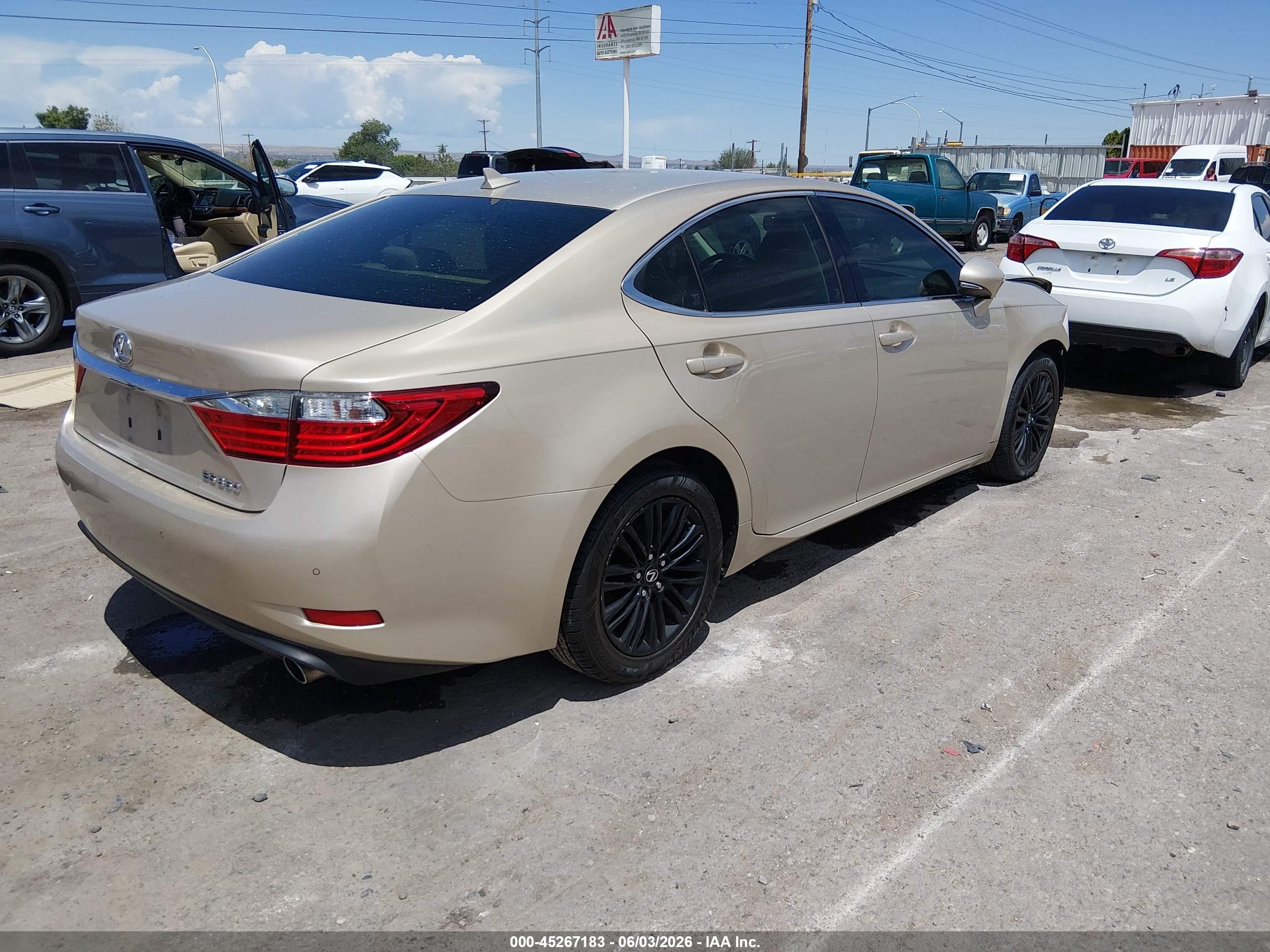 2014 Lexus Es 350   Золотой vin: JTHBK1GG1E2144694