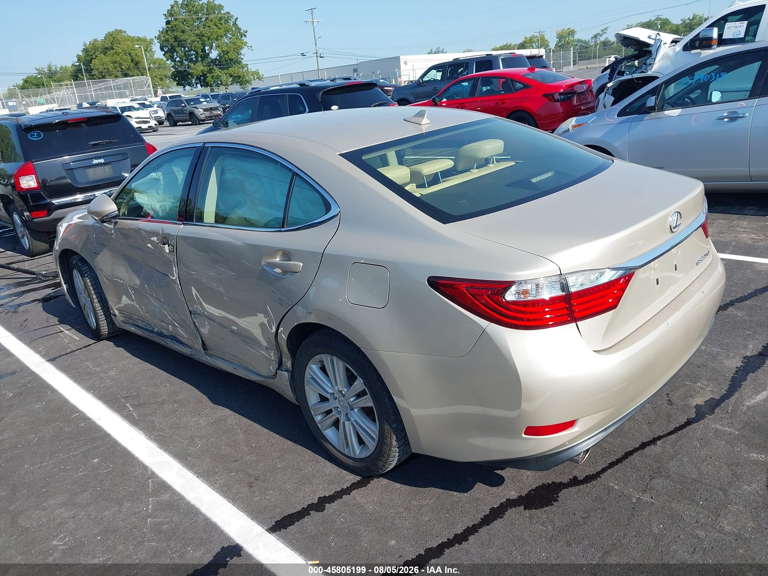 2014 Lexus Es 350   Золотой vin: JTHBK1GG1E2147823