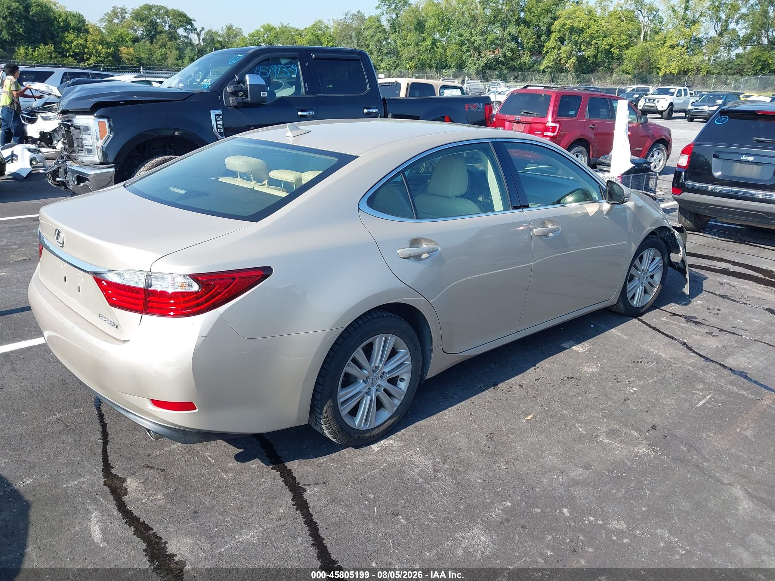 2014 Lexus Es 350   Золотой vin: JTHBK1GG1E2147823