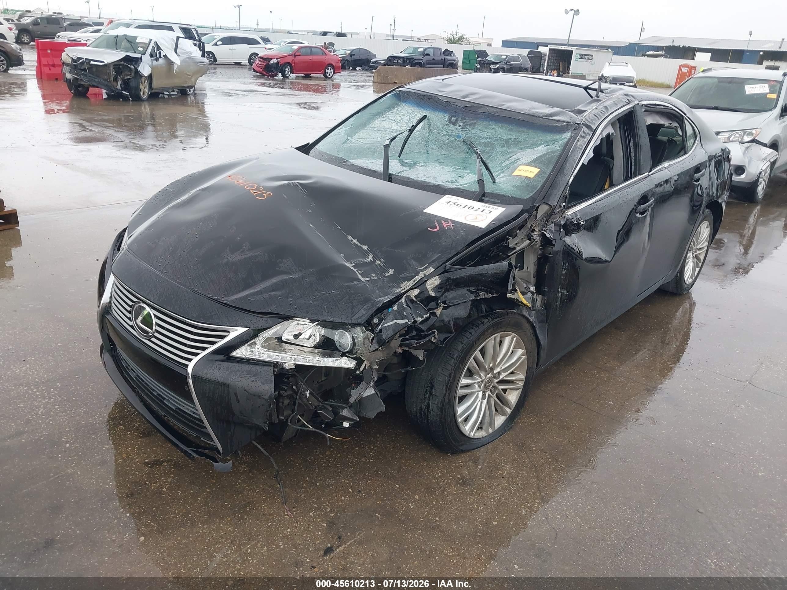 2014 Lexus Es 350   Black vin: JTHBK1GG1E2151421