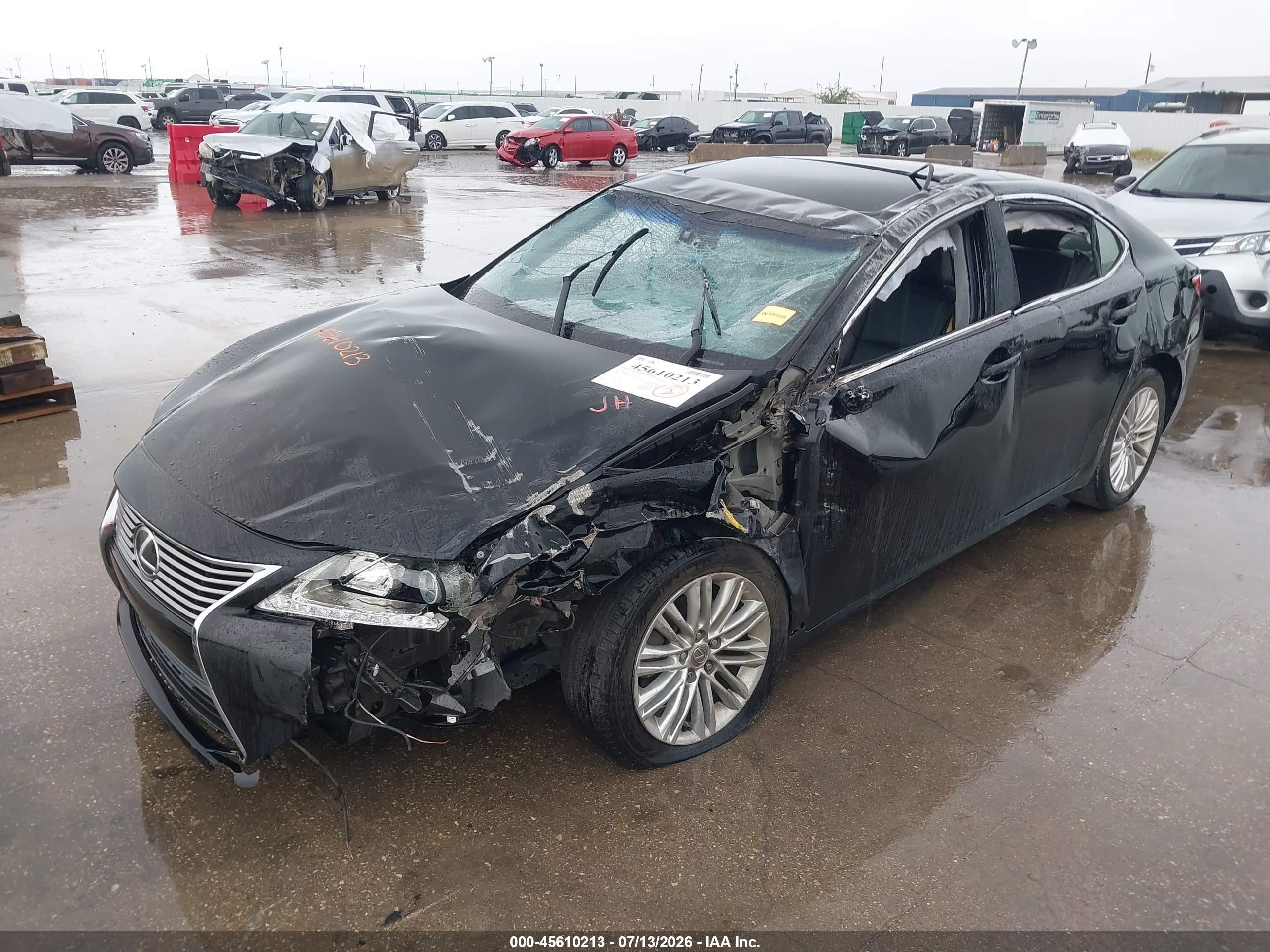 2014 Lexus Es 350   Black vin: JTHBK1GG1E2151421