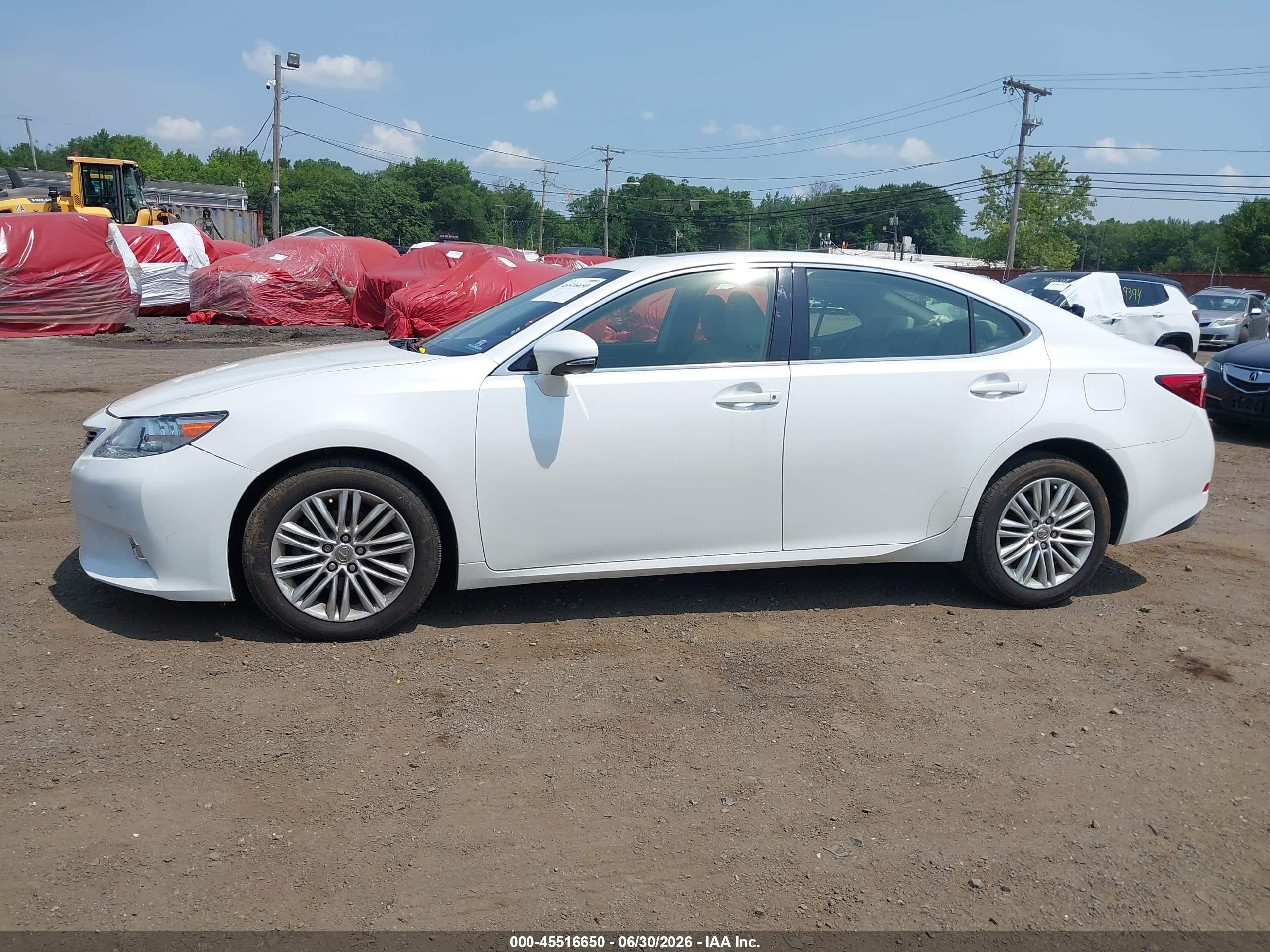 2015 Lexus Es 350   White vin: JTHBK1GG1F2153350