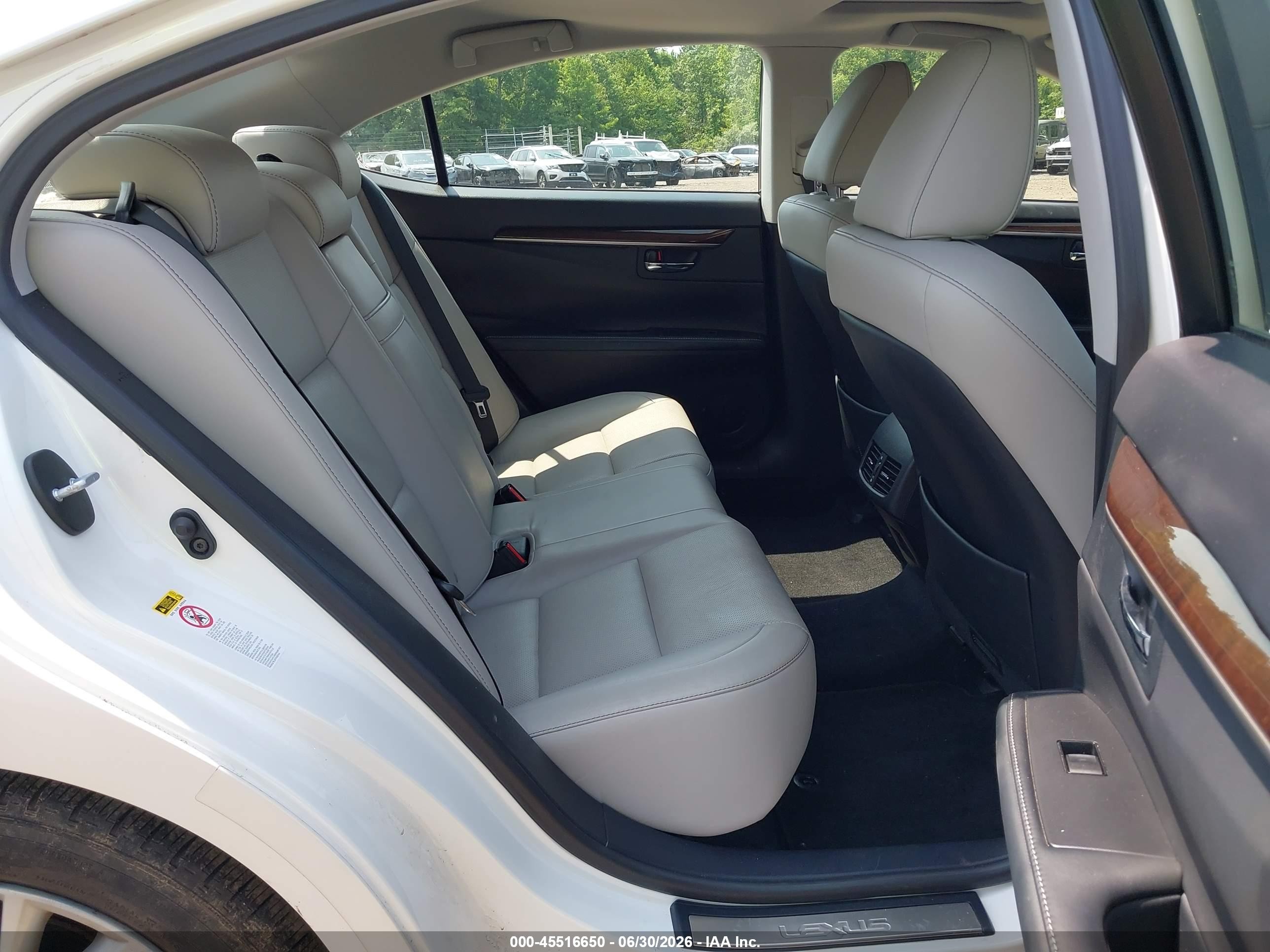 2015 Lexus Es 350   White vin: JTHBK1GG1F2153350