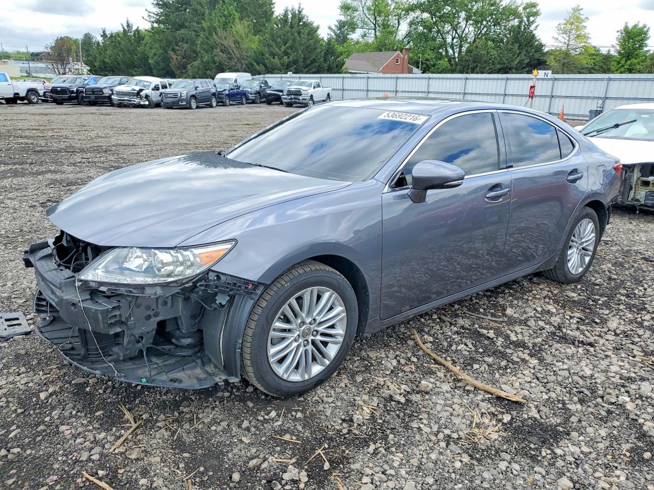 2015 Lexus Es 350 Gray vin: JTHBK1GG1F2153560