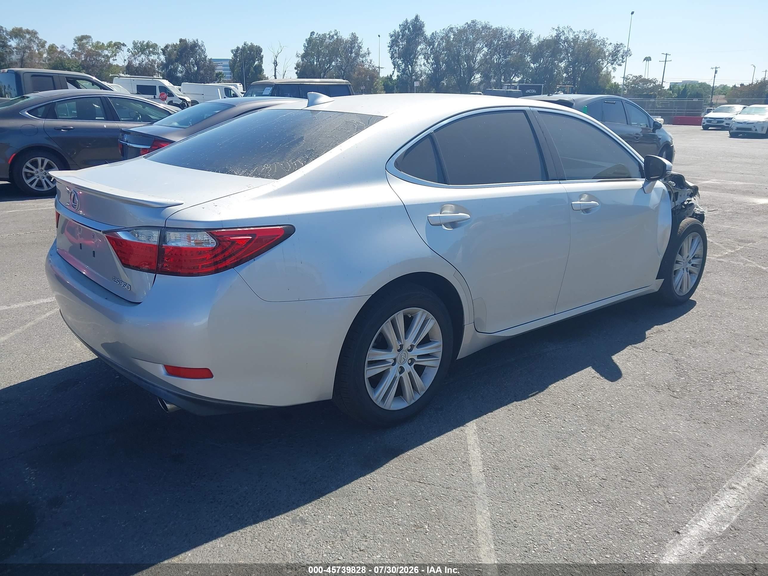 2015 Lexus Es 350   Silver vin: JTHBK1GG1F2159665