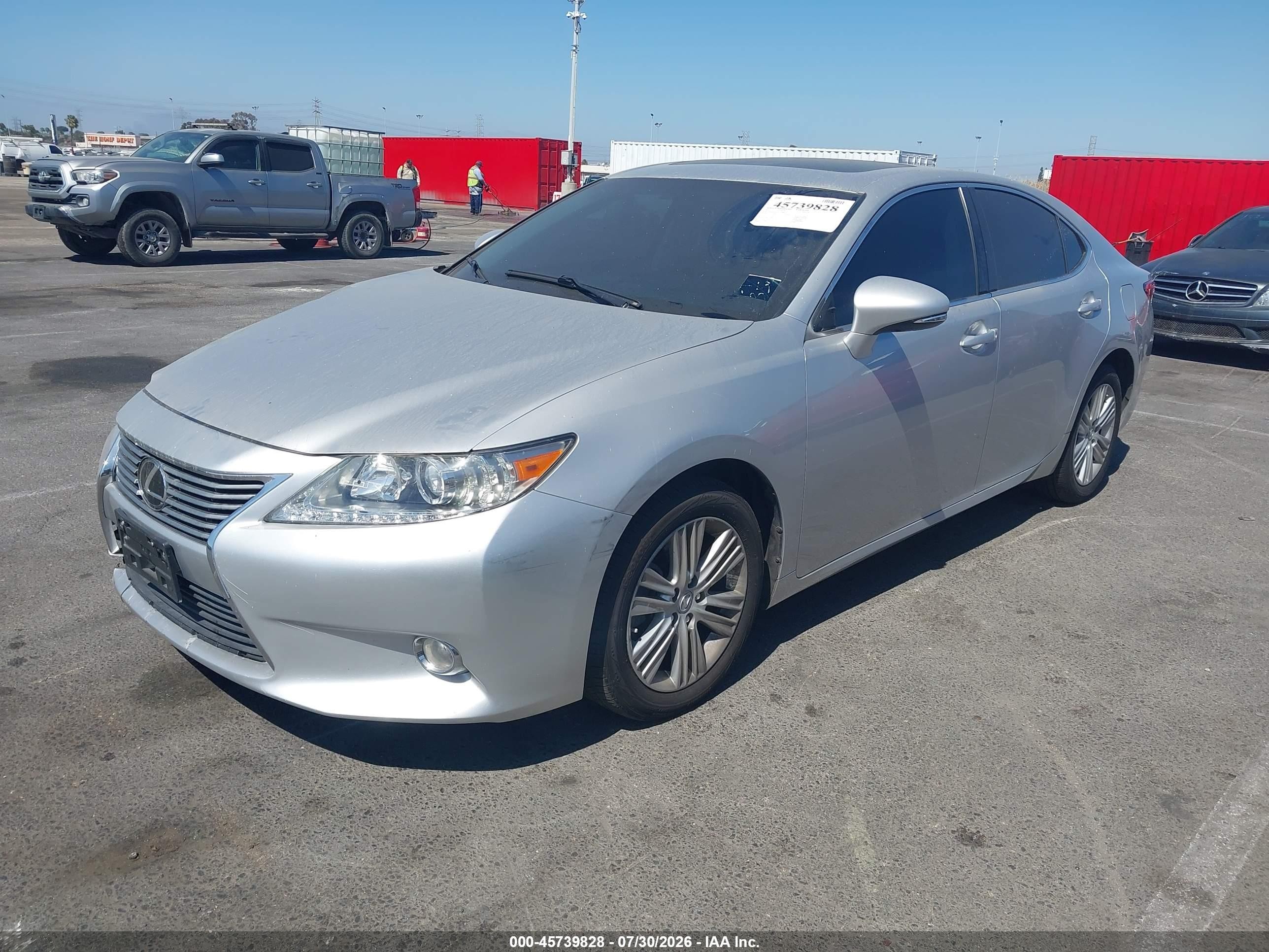 2015 Lexus Es 350   Silver vin: JTHBK1GG1F2159665