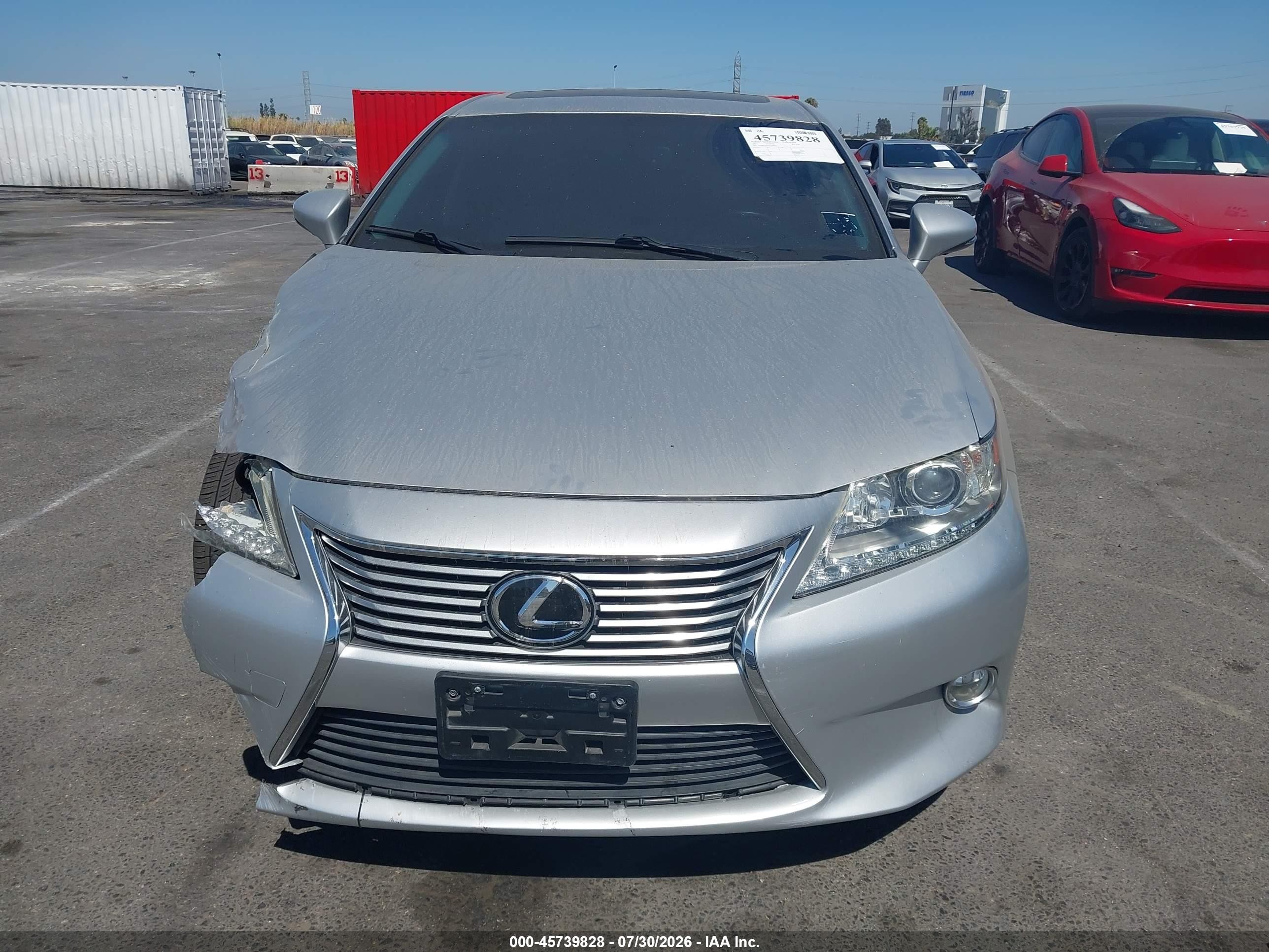 2015 Lexus Es 350   Silver vin: JTHBK1GG1F2159665
