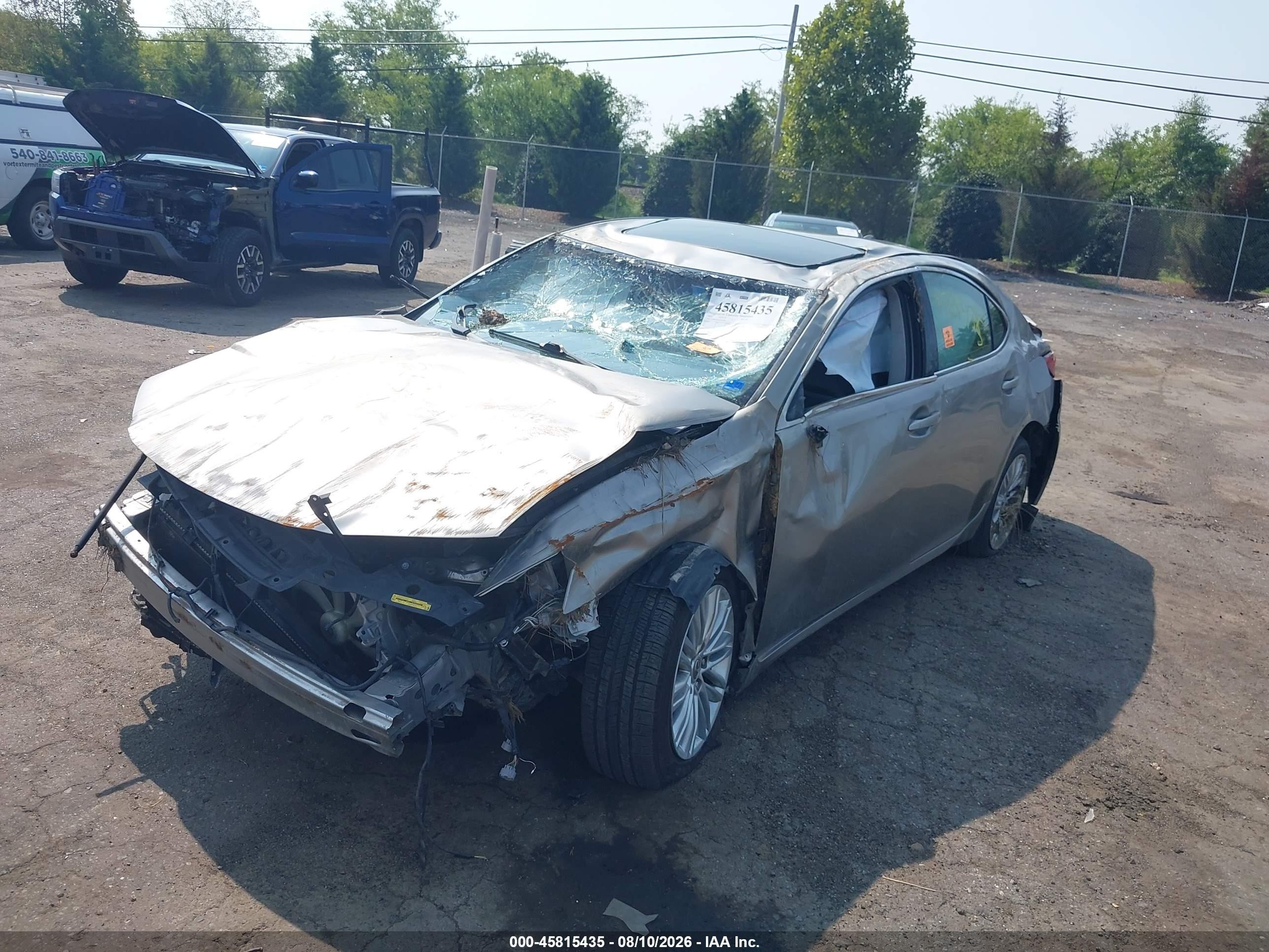 2015 Lexus Es 350   Серый vin: JTHBK1GG1F2163067