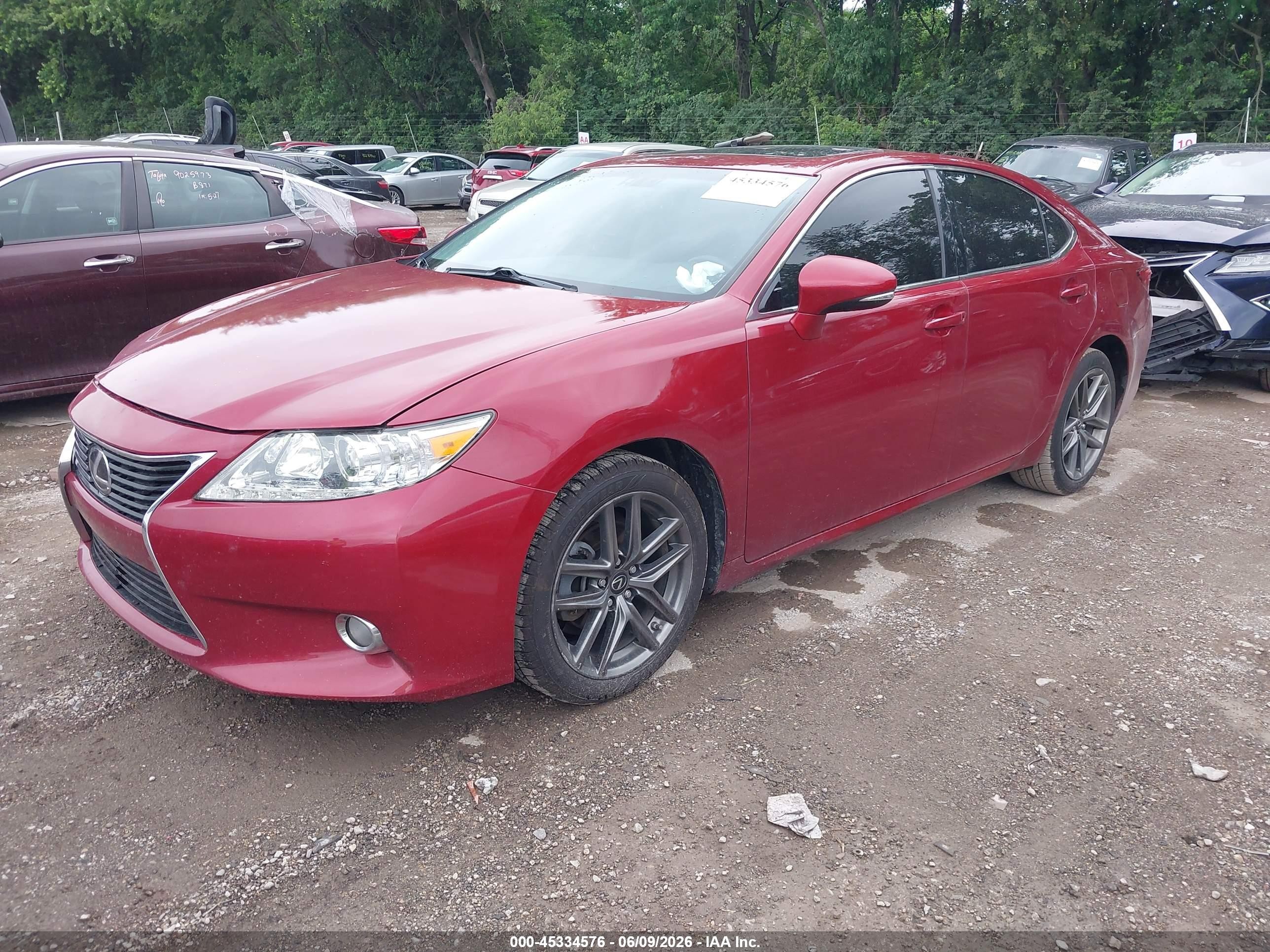 2015 Lexus Es 350   Maroon vin: JTHBK1GG1F2172285