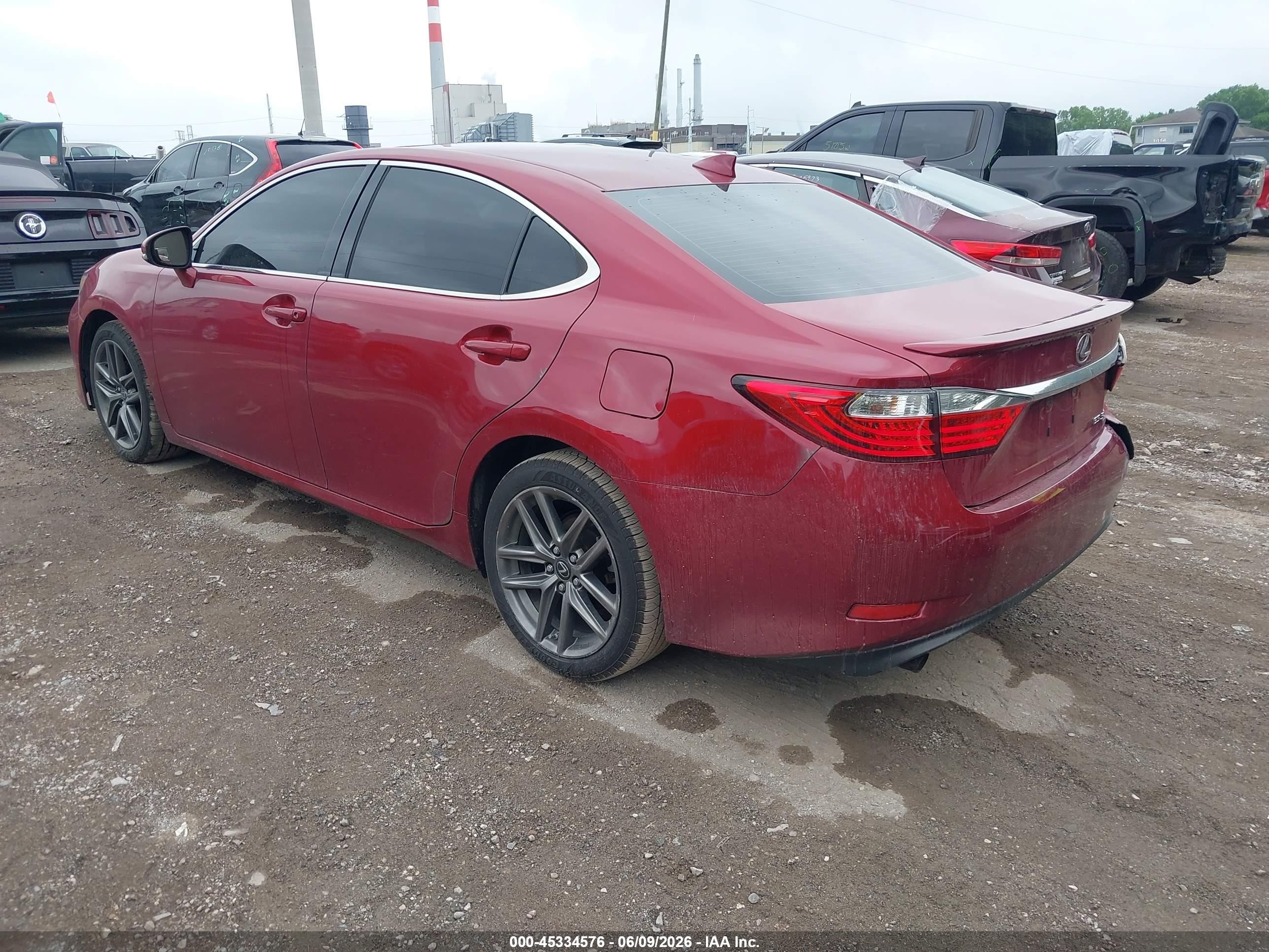 2015 Lexus Es 350   Maroon vin: JTHBK1GG1F2172285