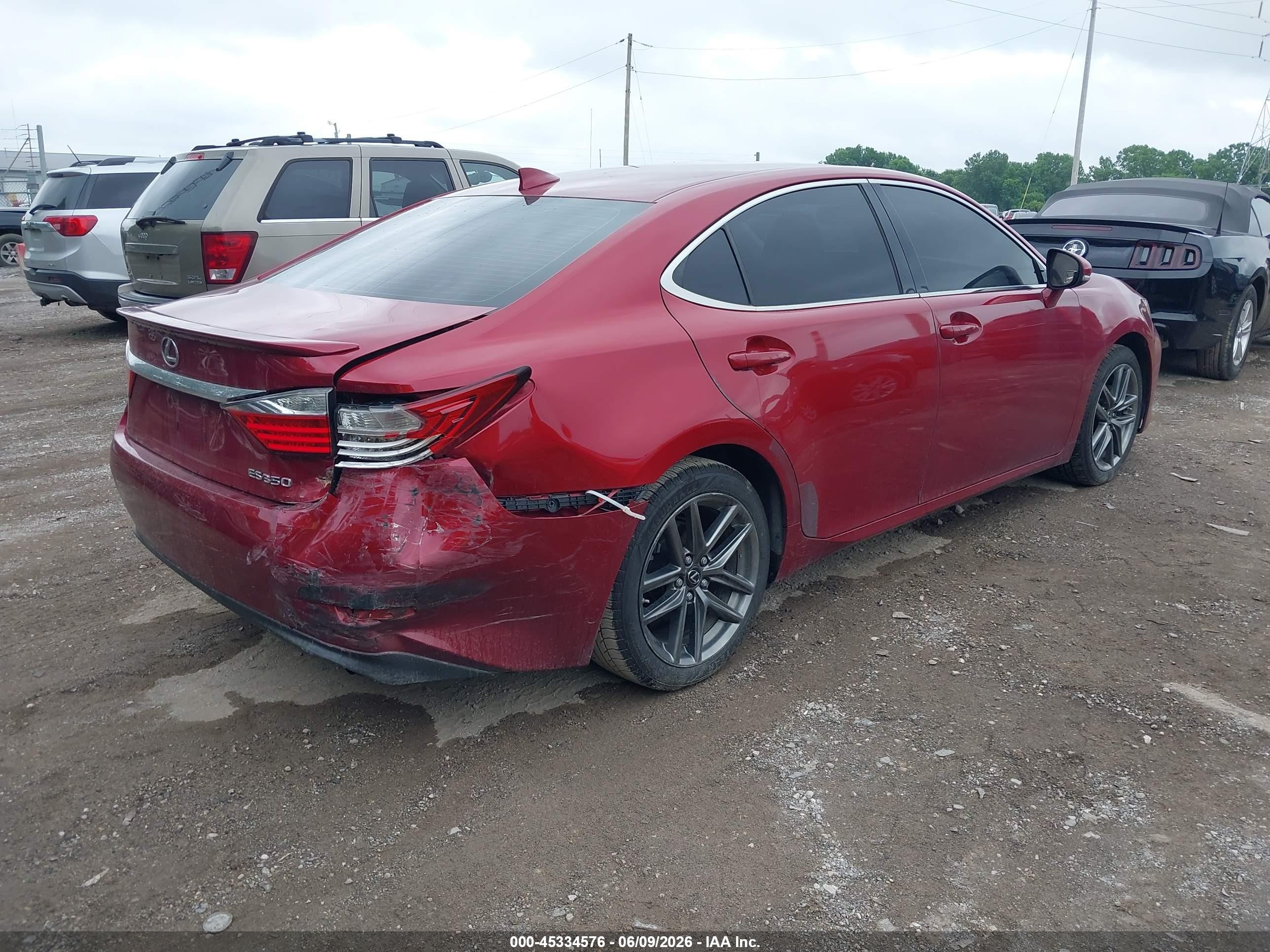 2015 Lexus Es 350   Maroon vin: JTHBK1GG1F2172285