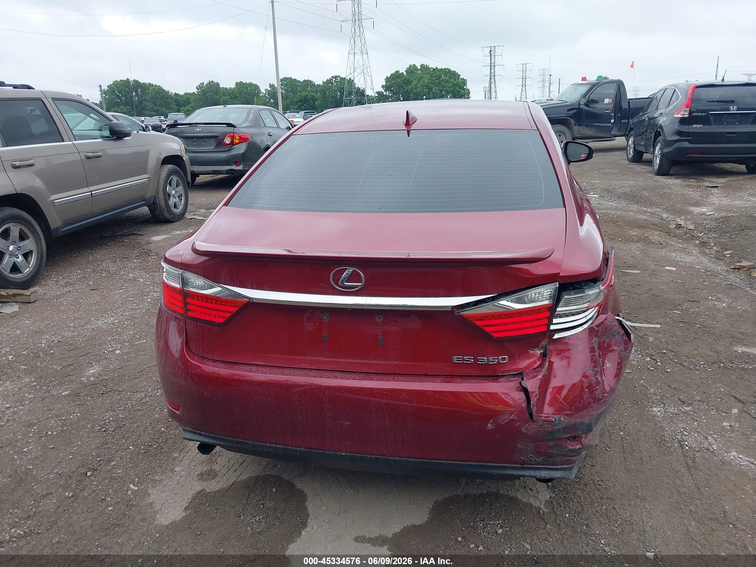 2015 Lexus Es 350   Maroon vin: JTHBK1GG1F2172285