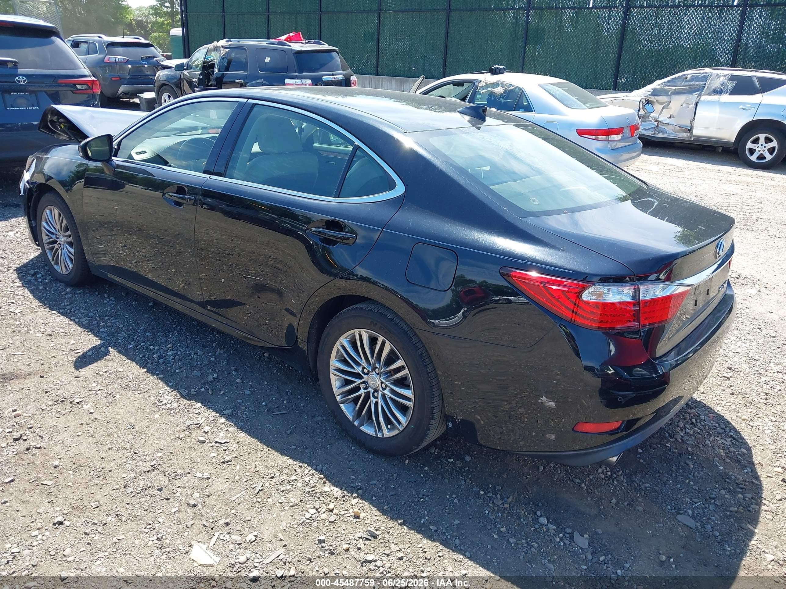 2015 Lexus Es 350   Black vin: JTHBK1GG1F2174361