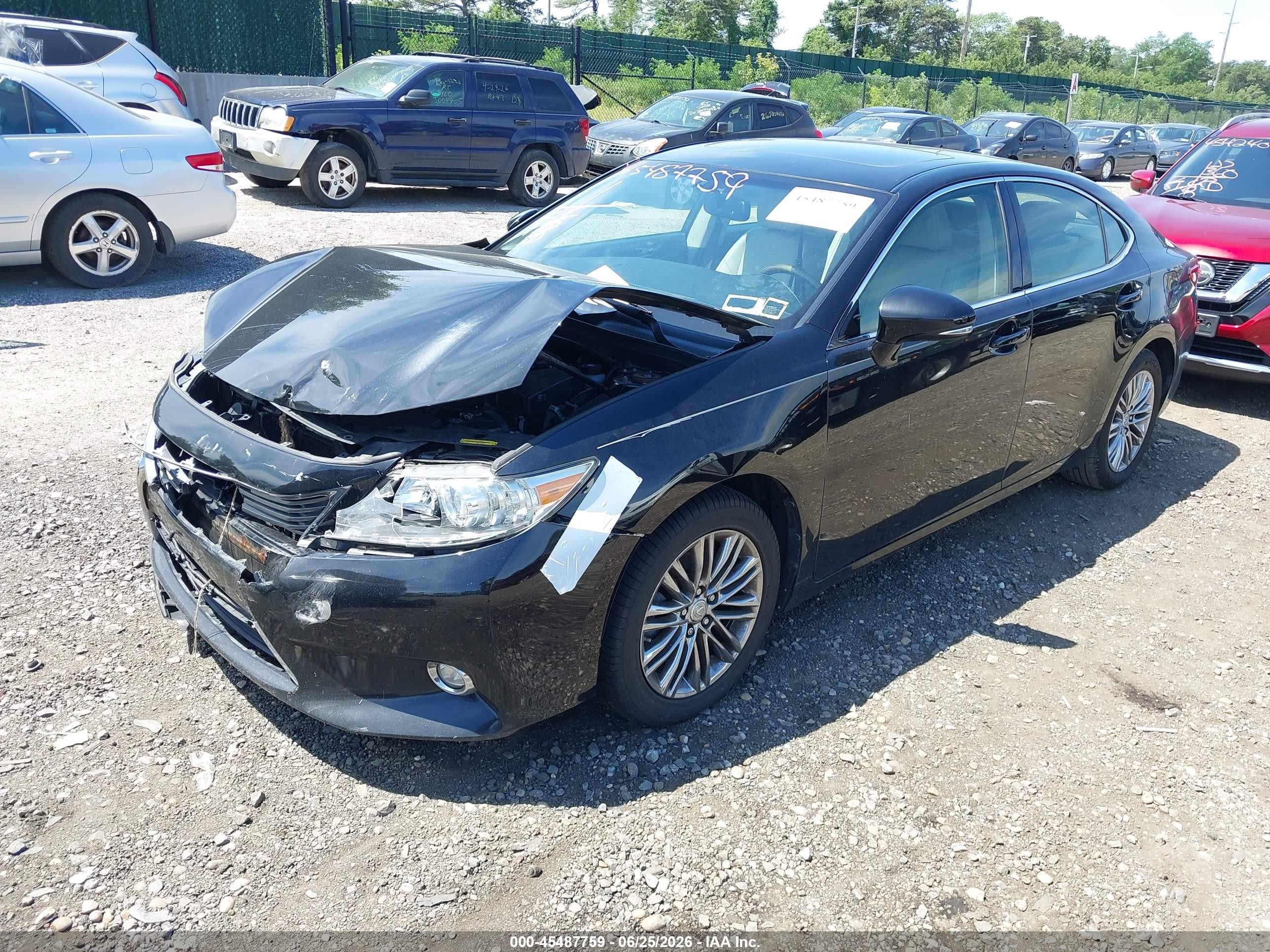 2015 Lexus Es 350   Black vin: JTHBK1GG1F2174361