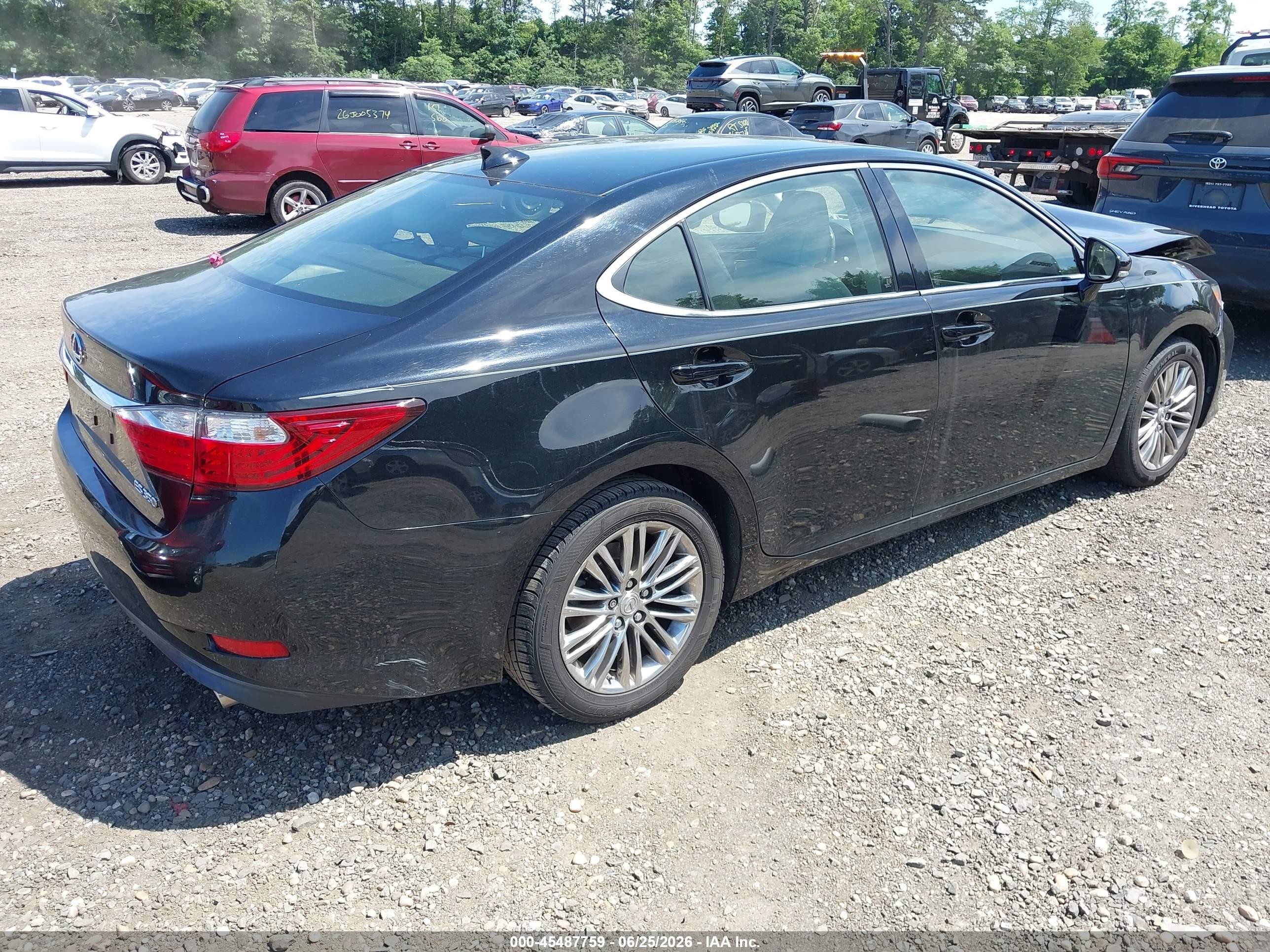 2015 Lexus Es 350   Black vin: JTHBK1GG1F2174361