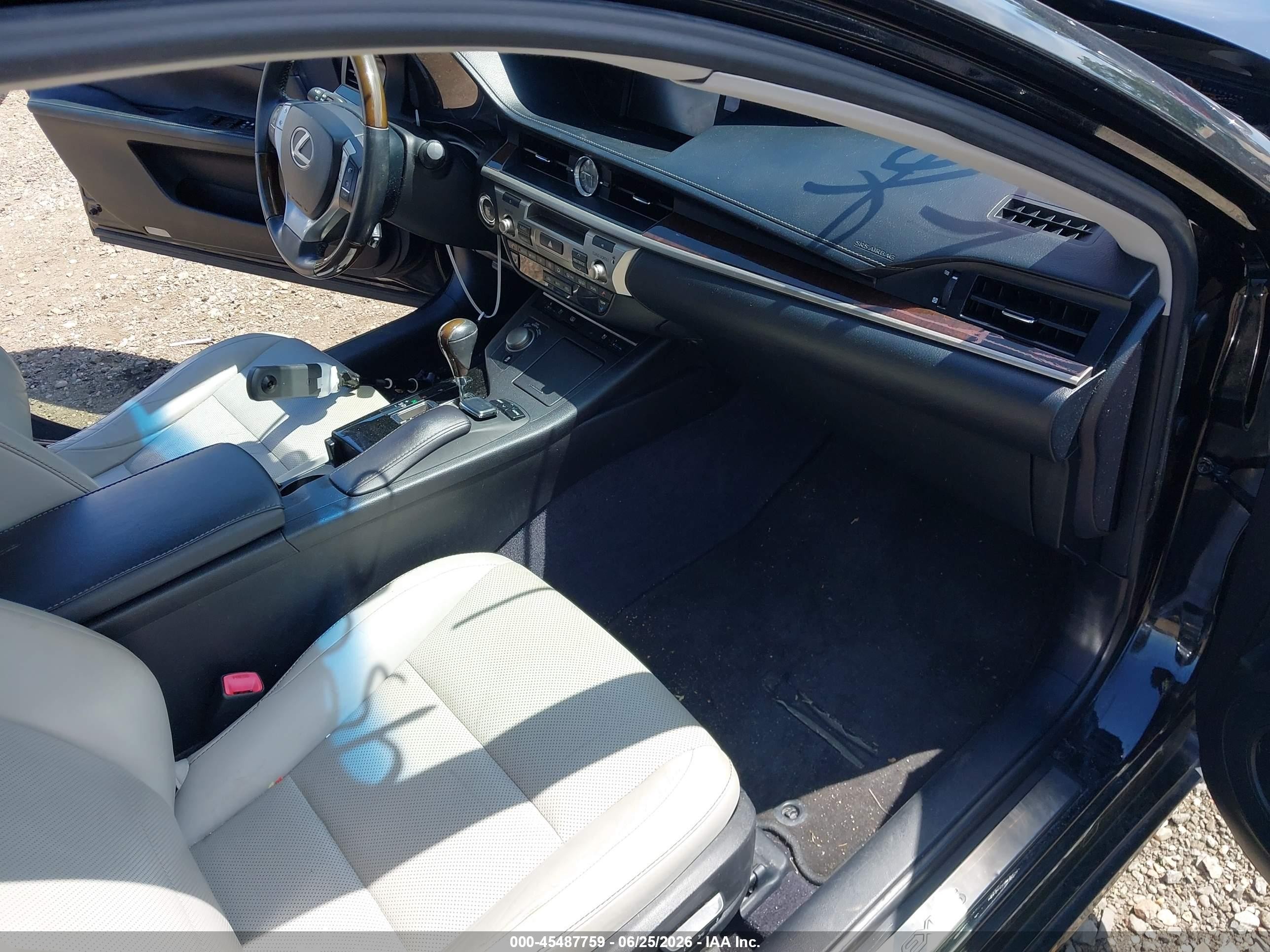2015 Lexus Es 350   Black vin: JTHBK1GG1F2174361