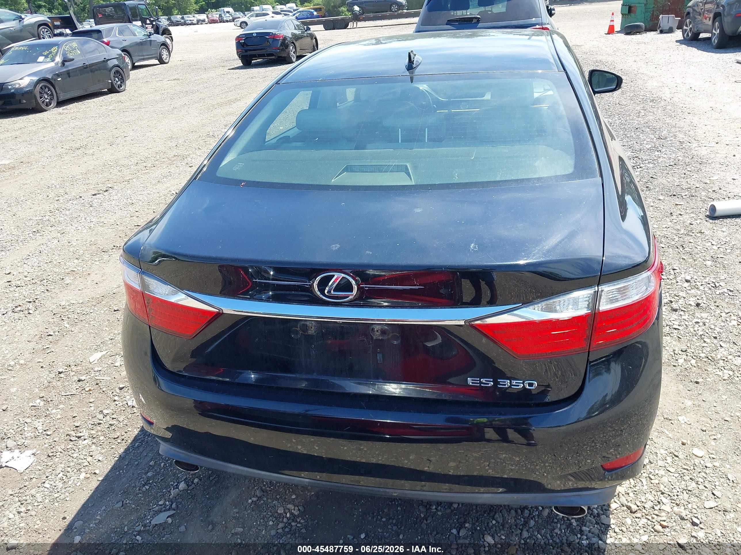 2015 Lexus Es 350   Black vin: JTHBK1GG1F2174361