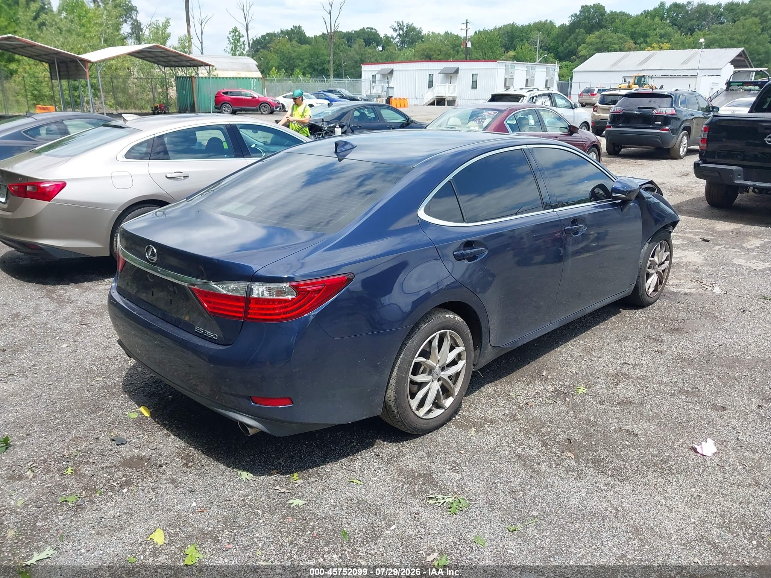 2015 Lexus Es 350   Blue vin: JTHBK1GG1F2176417