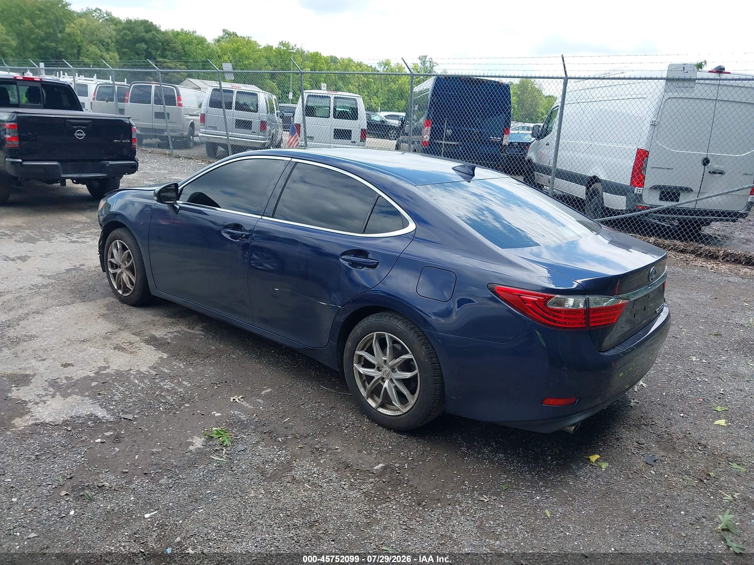 2015 Lexus Es 350   Blue vin: JTHBK1GG1F2176417