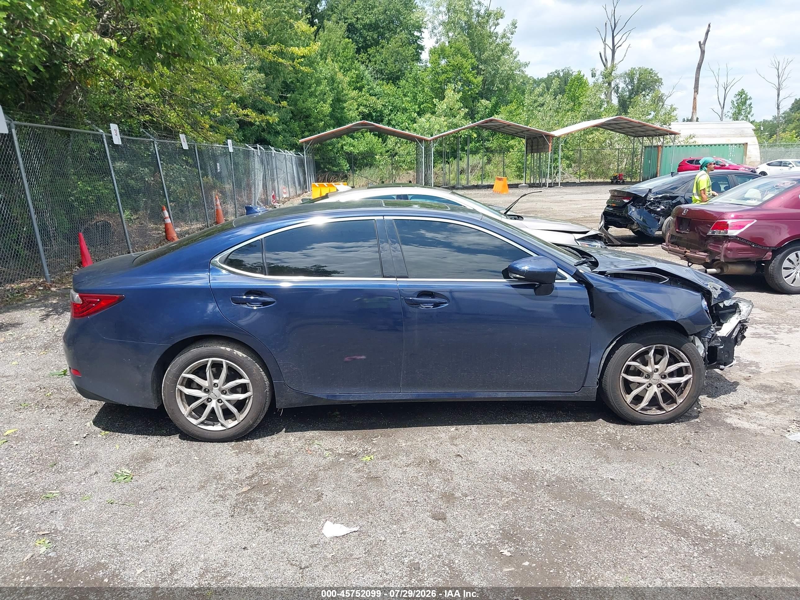 2015 Lexus Es 350   Blue vin: JTHBK1GG1F2176417