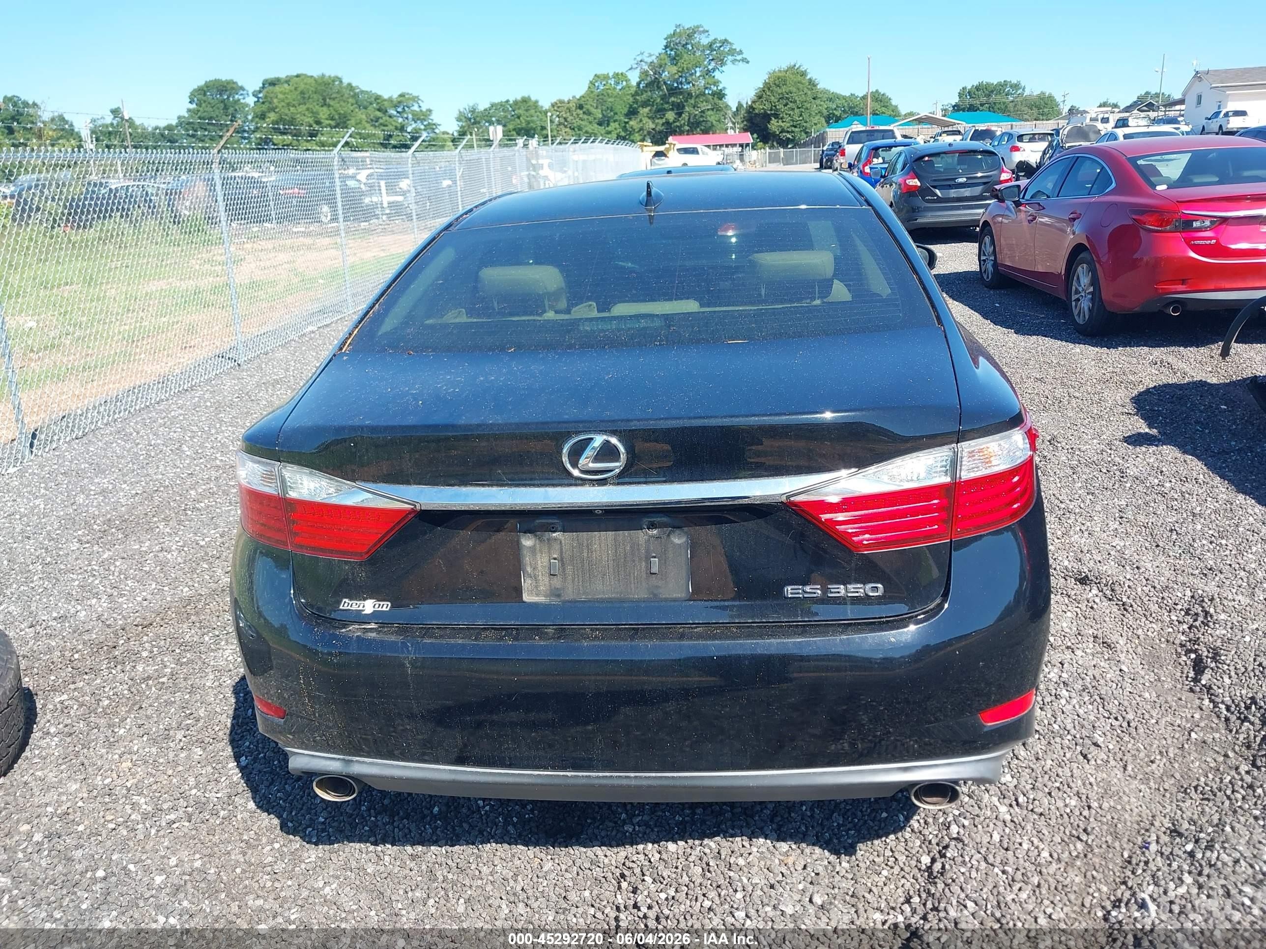 2015 Lexus Es 350   Black vin: JTHBK1GG1F2197087