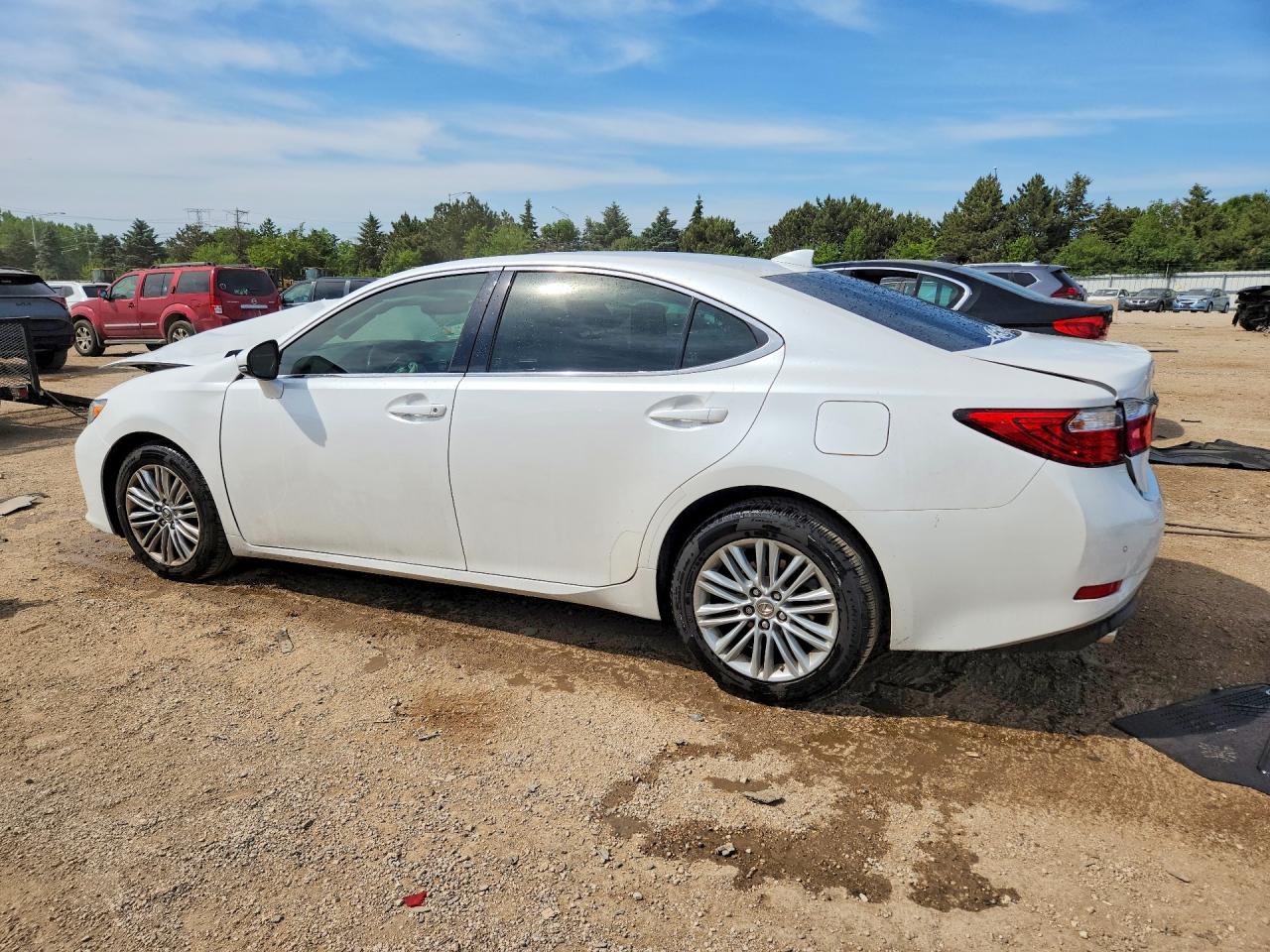 2015 Lexus Es 350 White vin: JTHBK1GG1F2199647