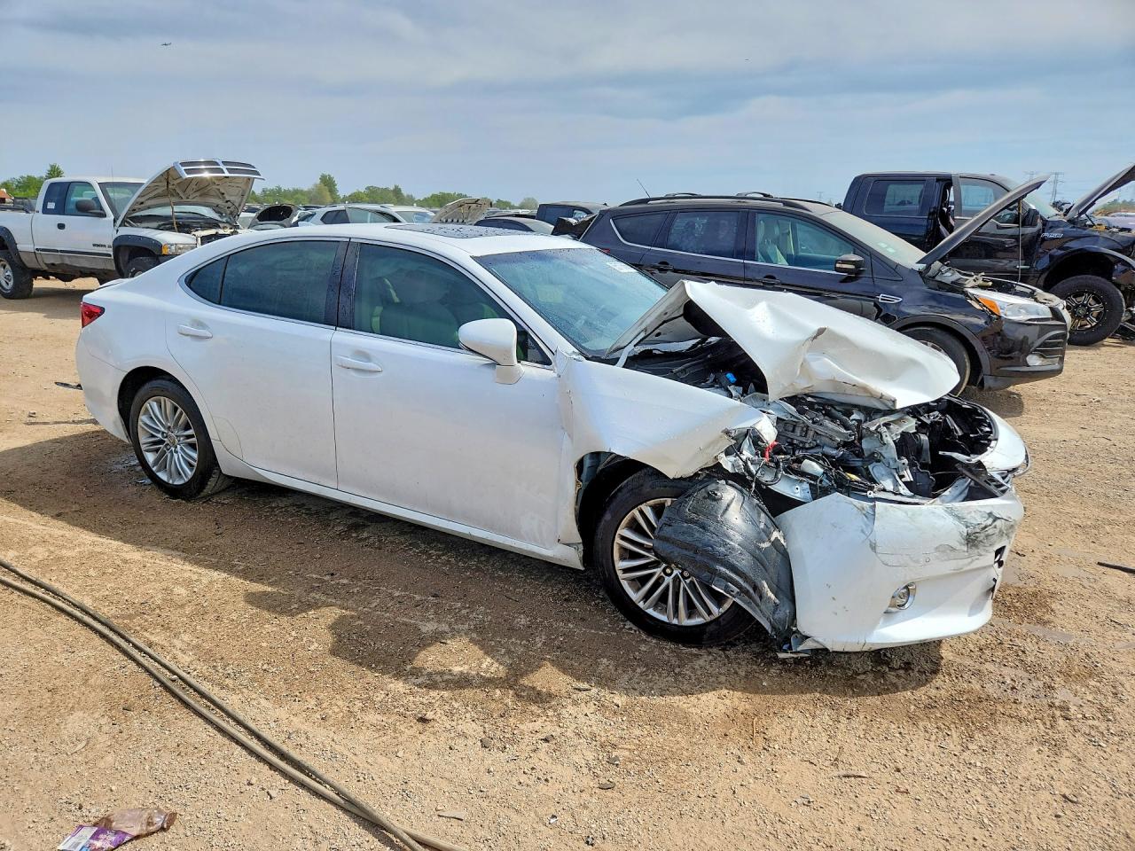2015 Lexus Es 350 White vin: JTHBK1GG1F2199647