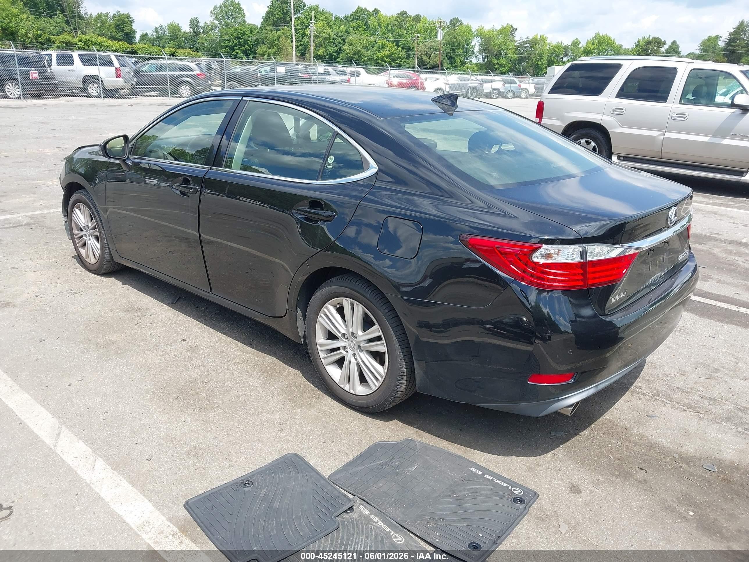 2015 Lexus Es 350   Black vin: JTHBK1GG1F2201848