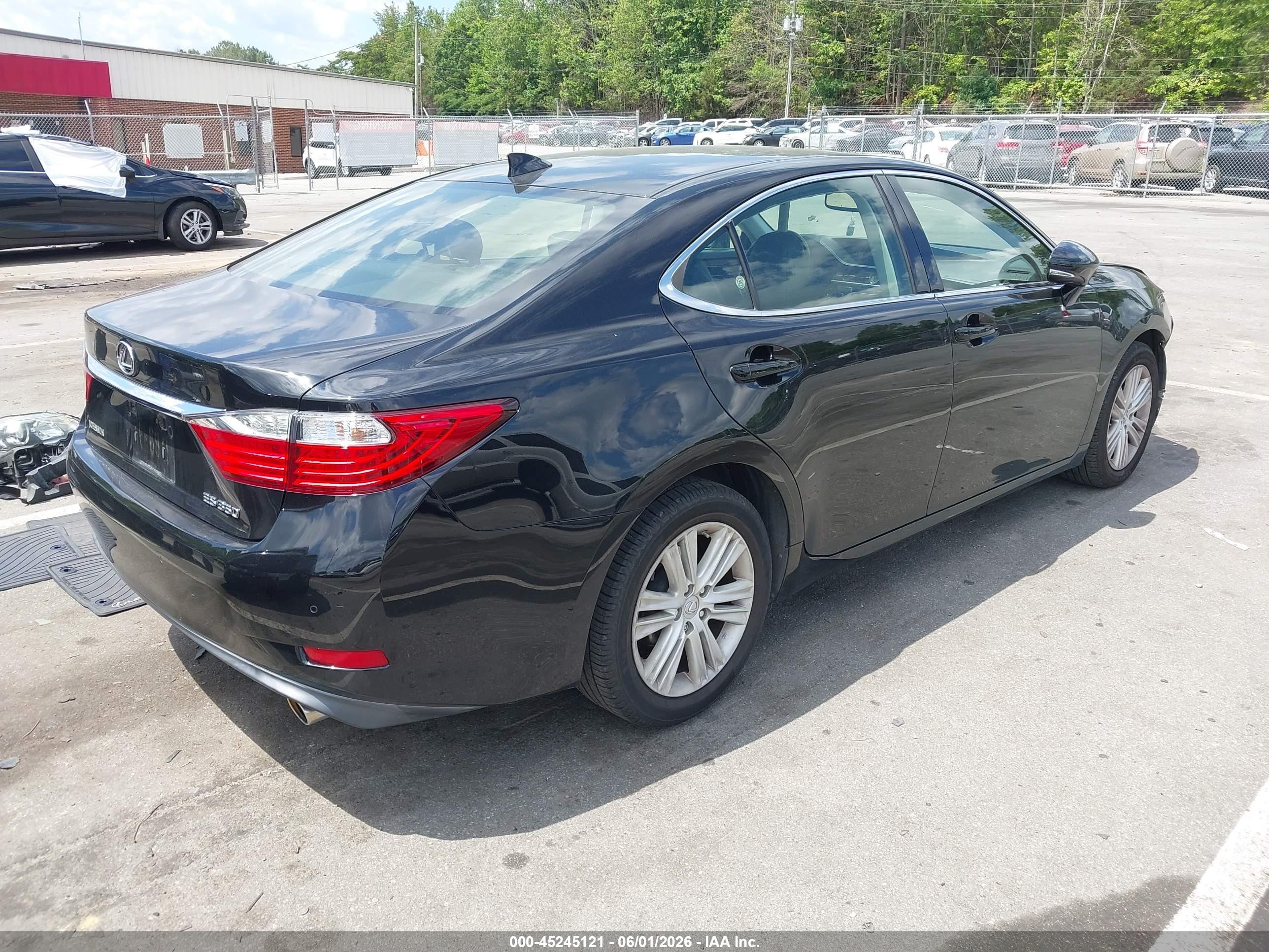 2015 Lexus Es 350   Black vin: JTHBK1GG1F2201848