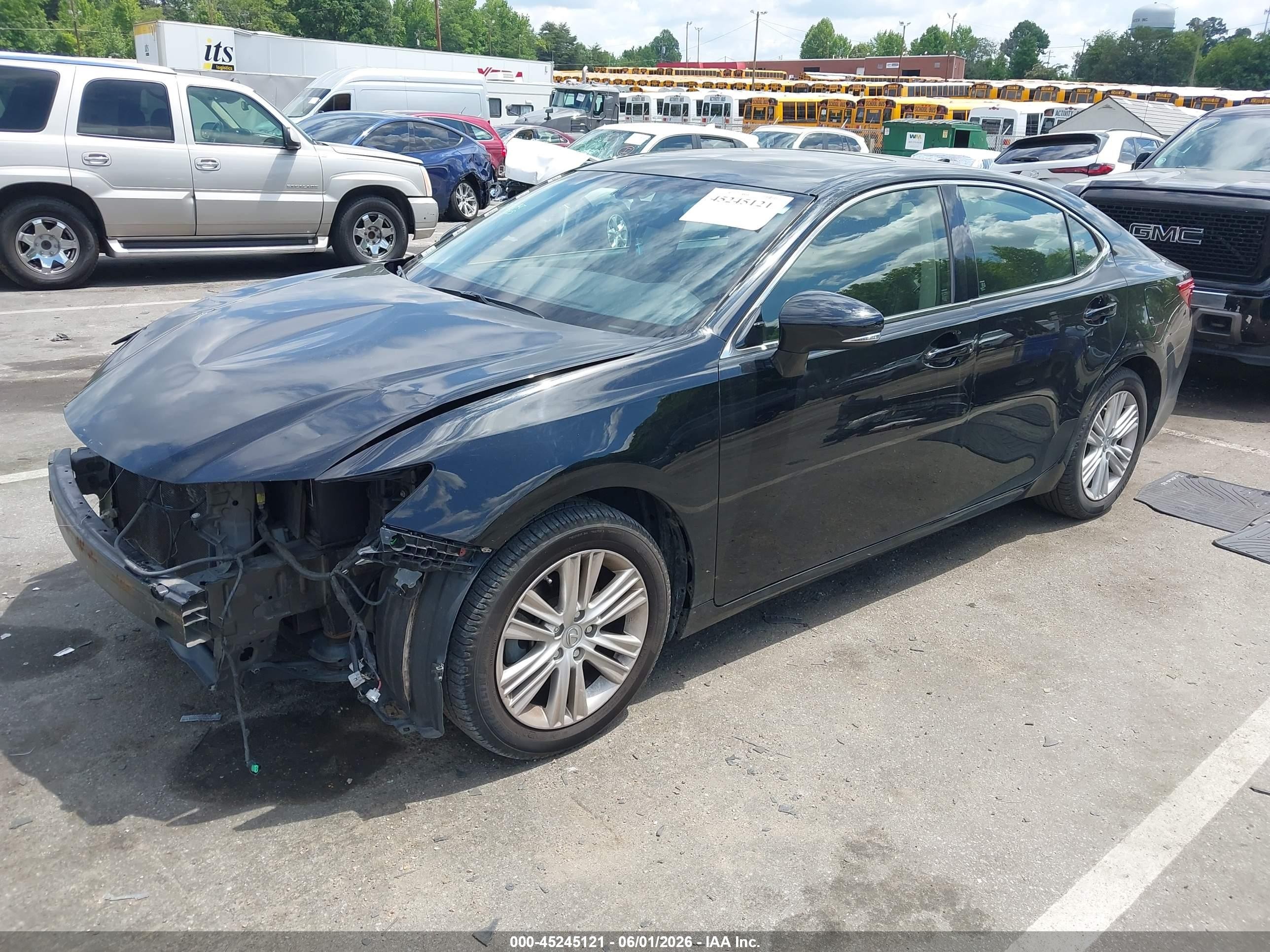 2015 Lexus Es 350   Black vin: JTHBK1GG1F2201848