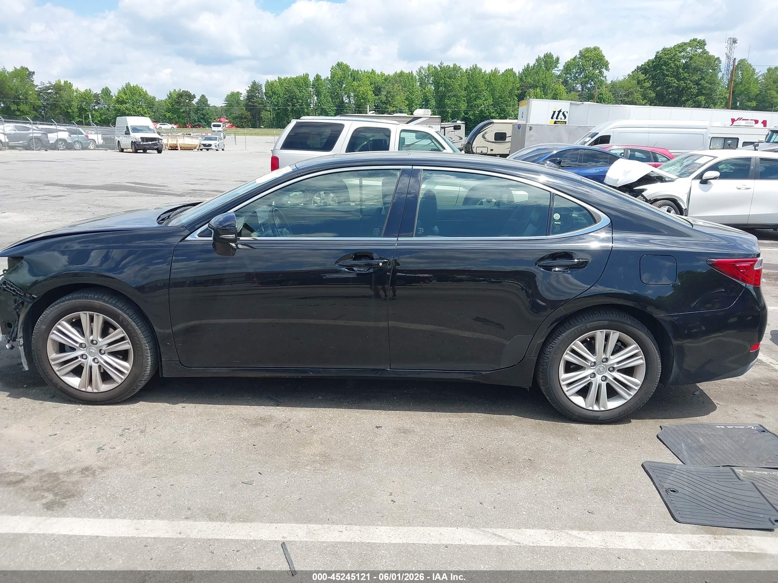 2015 Lexus Es 350   Black vin: JTHBK1GG1F2201848