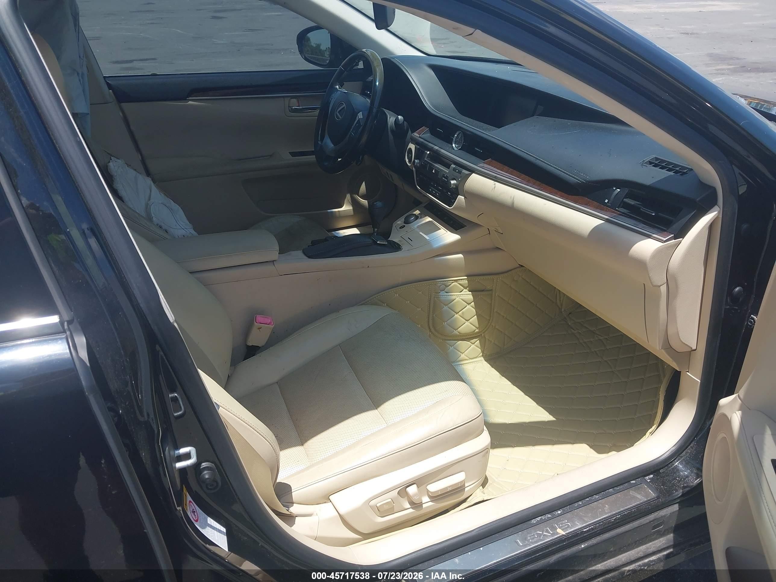 2015 Lexus Es 350   Черный vin: JTHBK1GG1F2205527