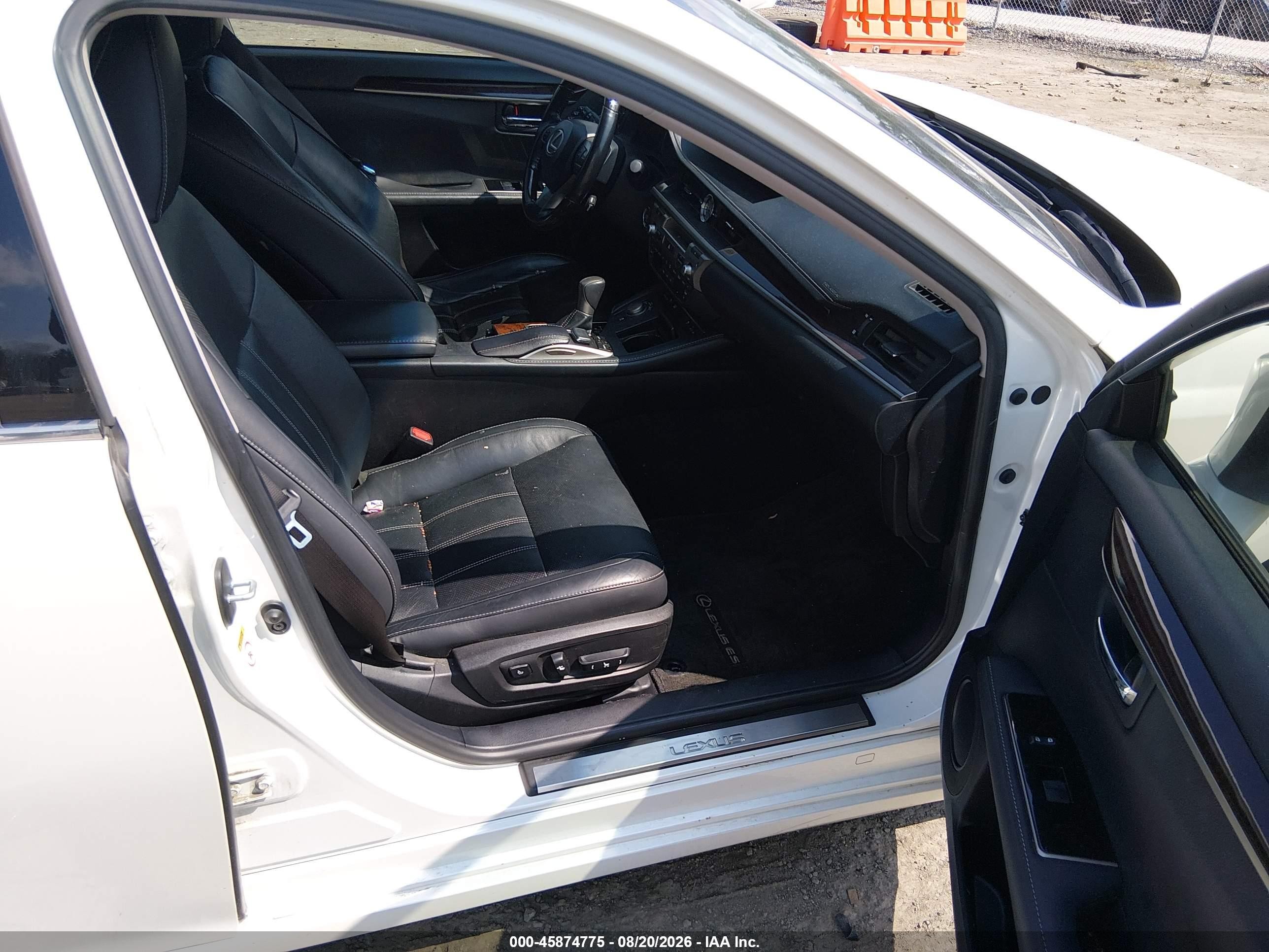 2016 Lexus Es 350   White vin: JTHBK1GG1G2243244