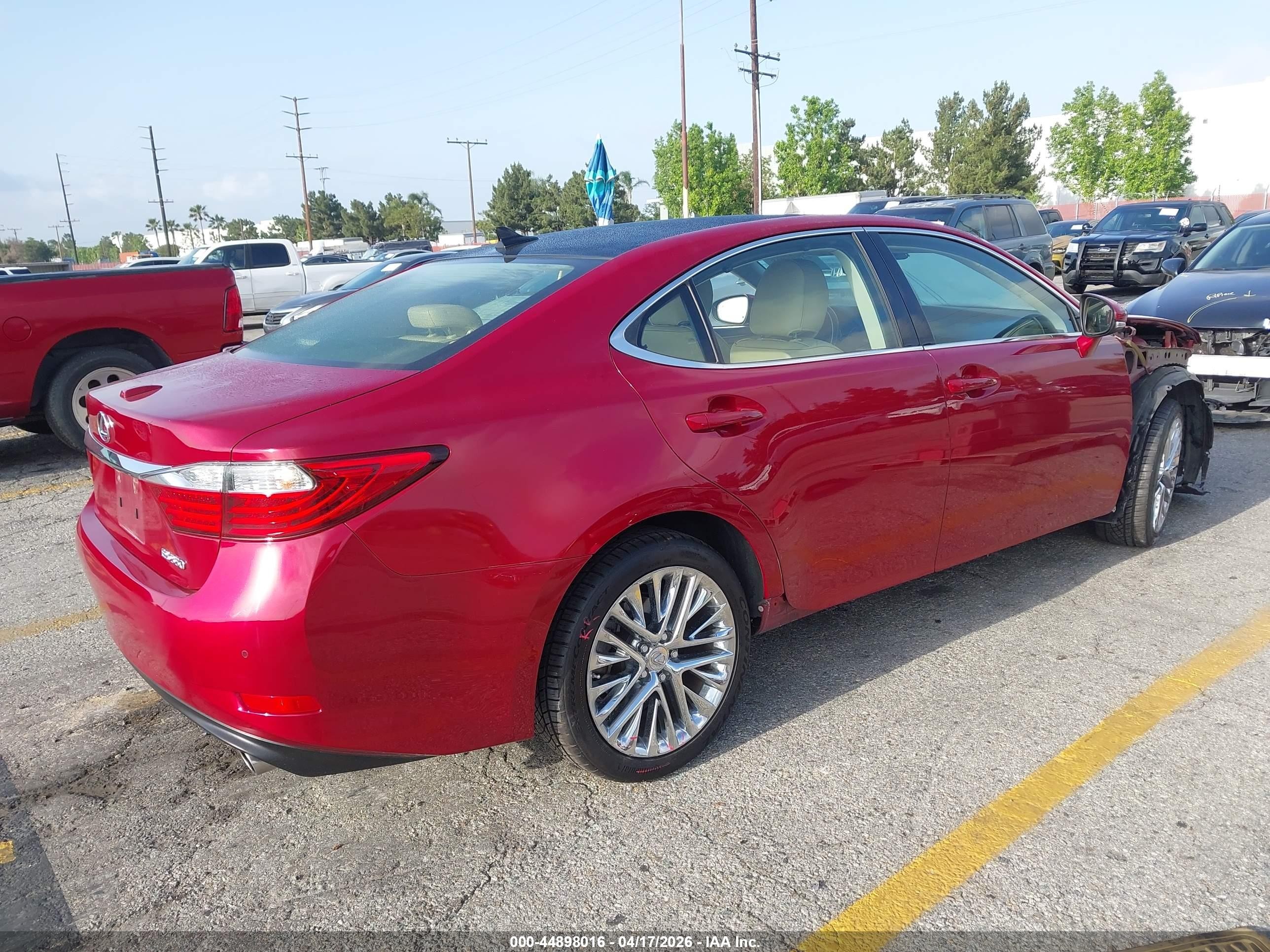 2013 Lexus Es 350   Burgundy vin: JTHBK1GG2D2002451